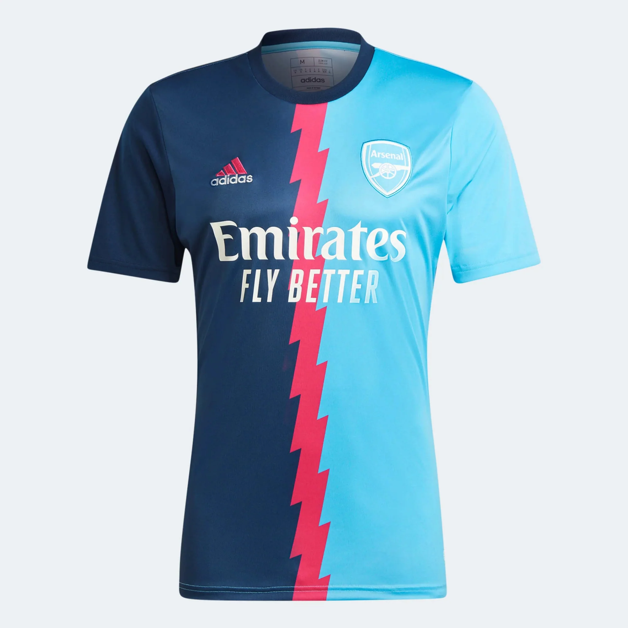 adidas 2023 Arsenal Pre-Match Jersey - Navy-Magenta-Sky Rush