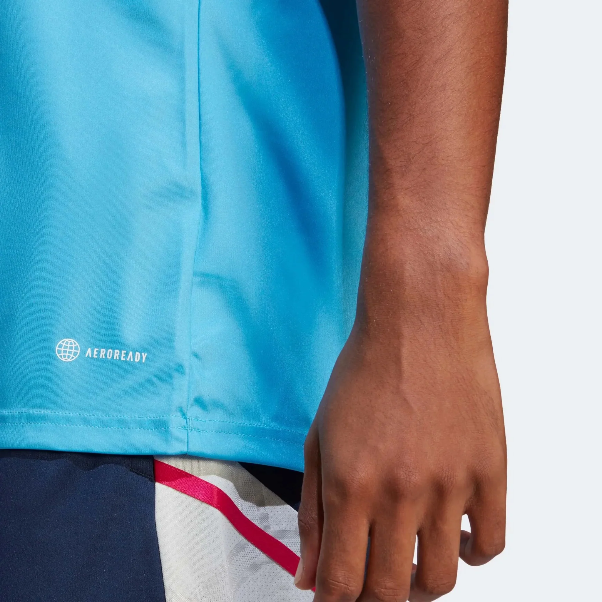 adidas 2023 Arsenal Pre-Match Jersey - Navy-Magenta-Sky Rush - Image 6