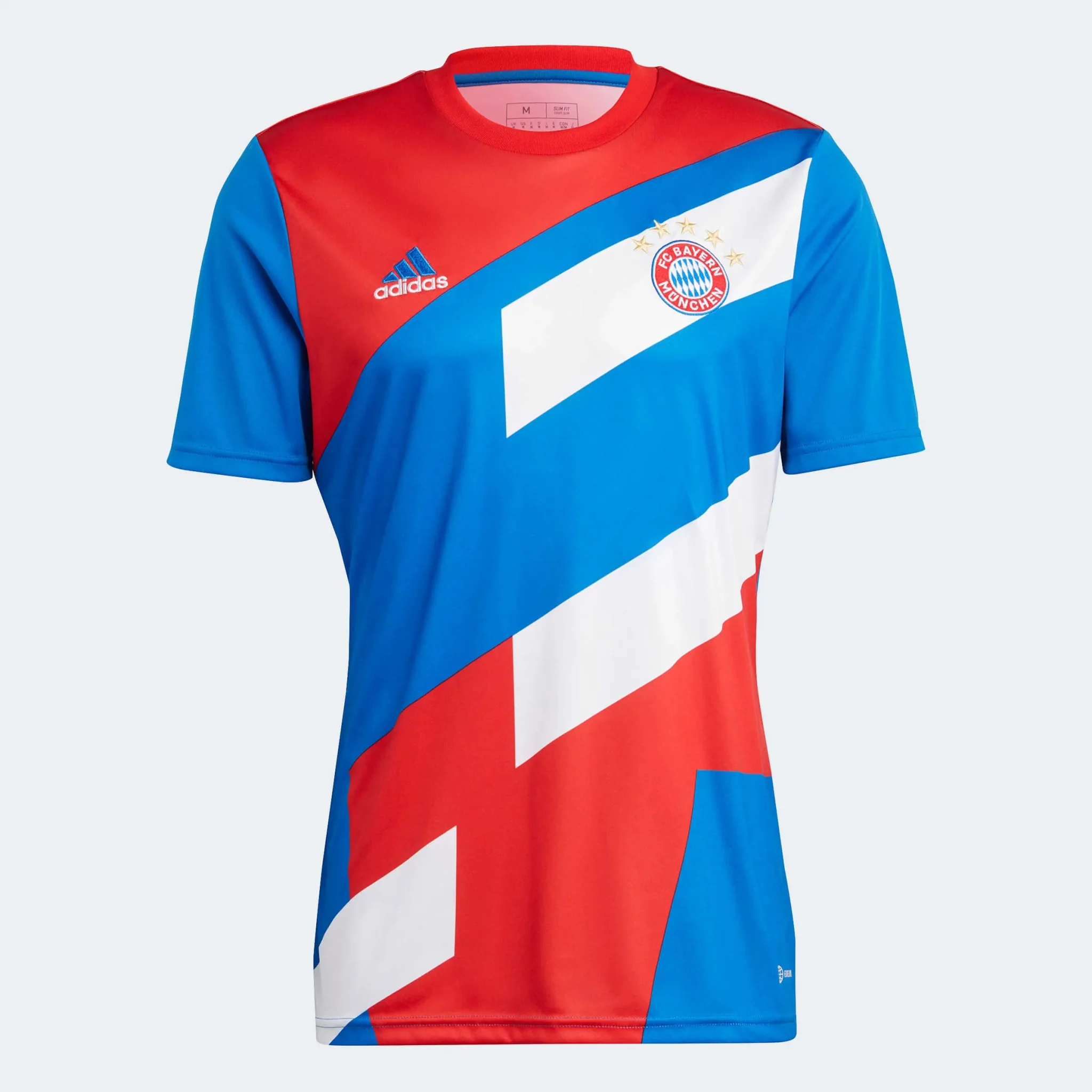 adidas 2023 FC Bayern Munich Pre-Match Jersey - Red-Bright Royal