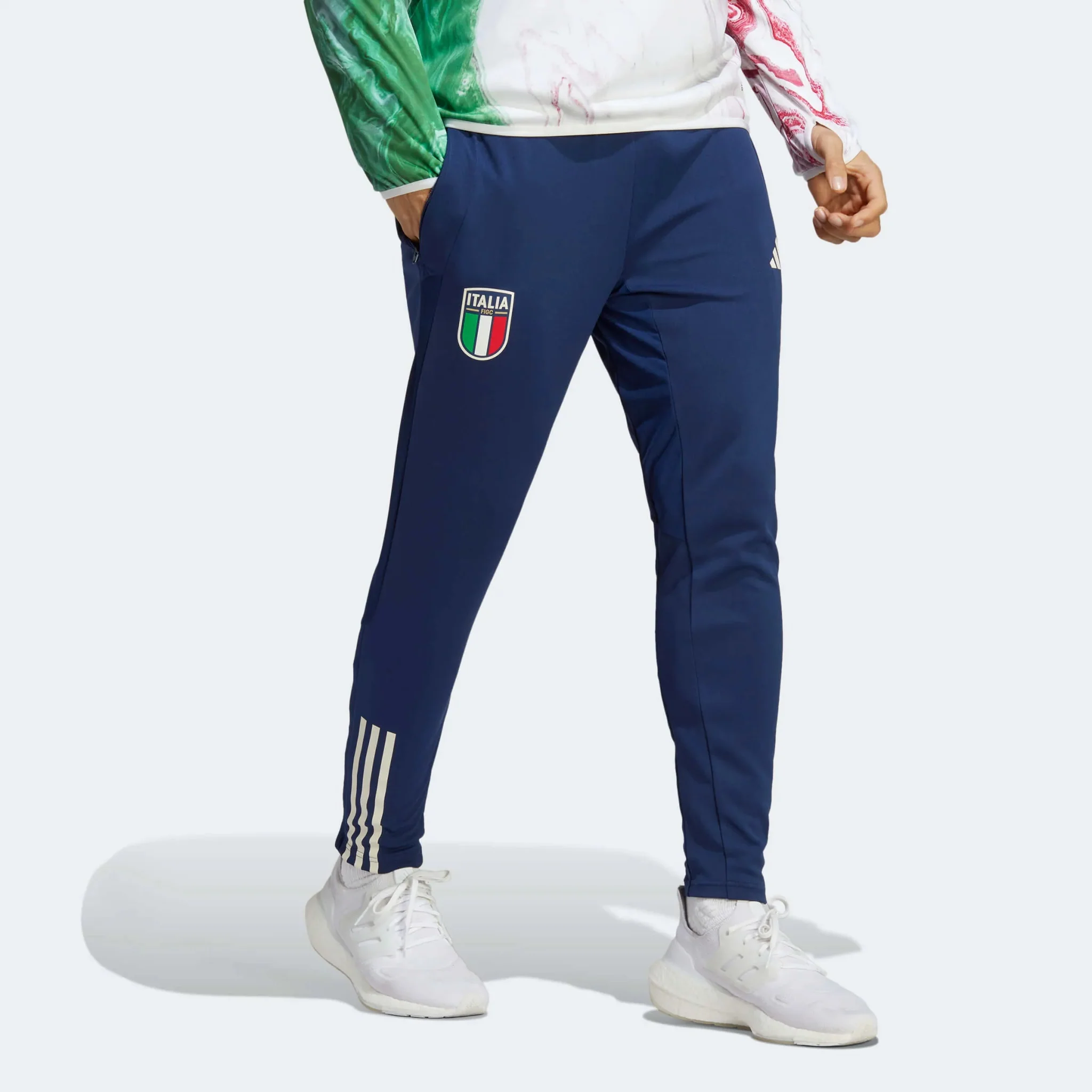 adidas 2023 Italy Tiro 23 Training Pants - Navy