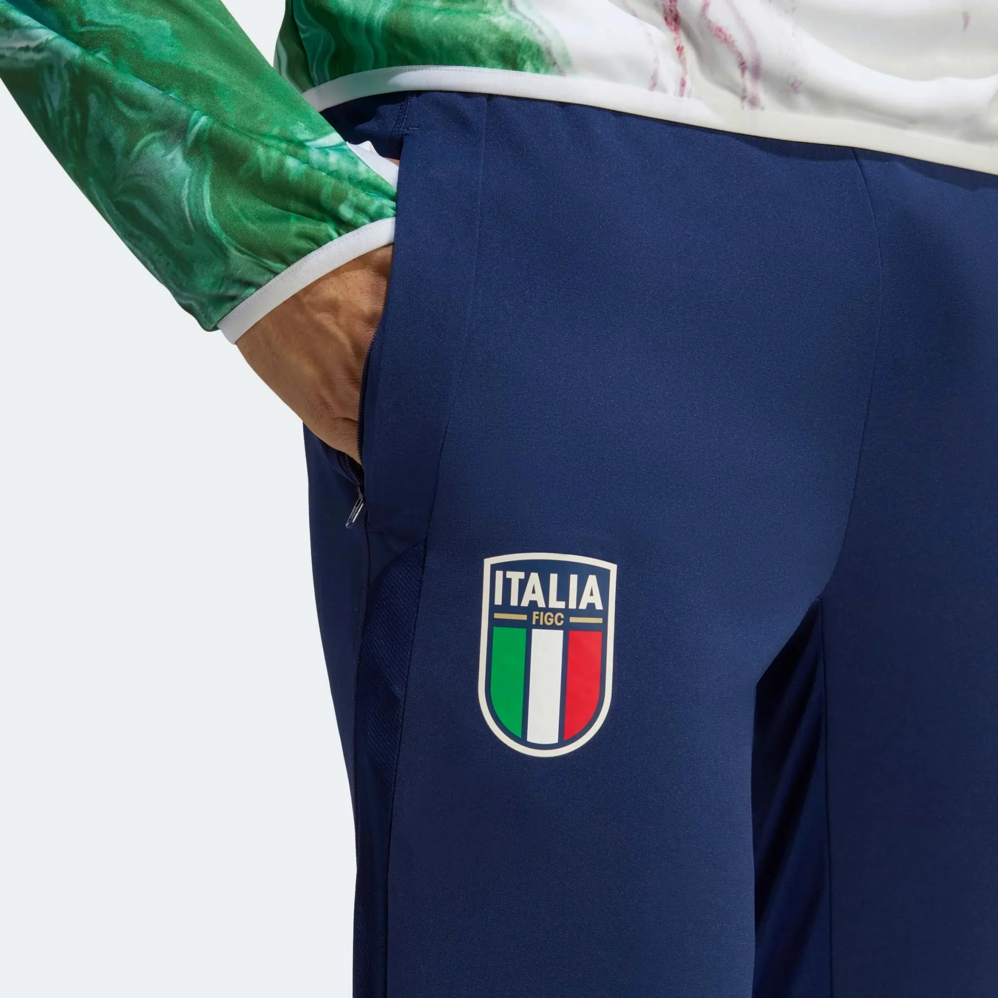 adidas 2023 Italy Tiro 23 Training Pants - Navy - Image 4