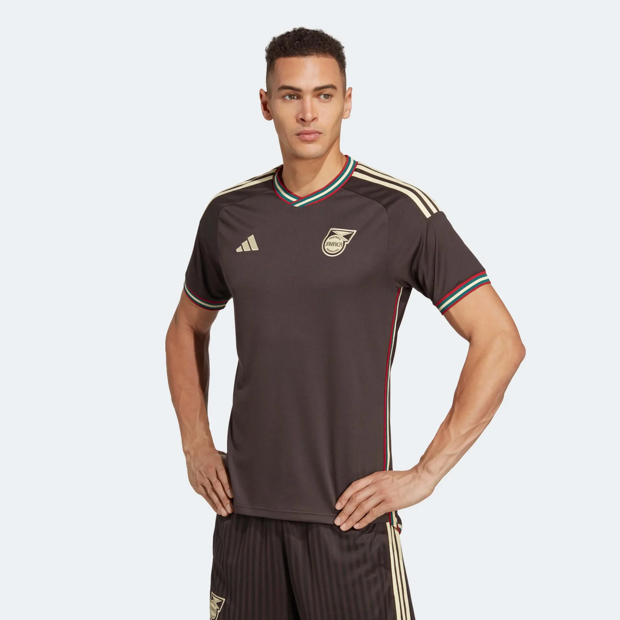 adidas 2023 Jamaica Away Jersey - Night Brown - Image 3