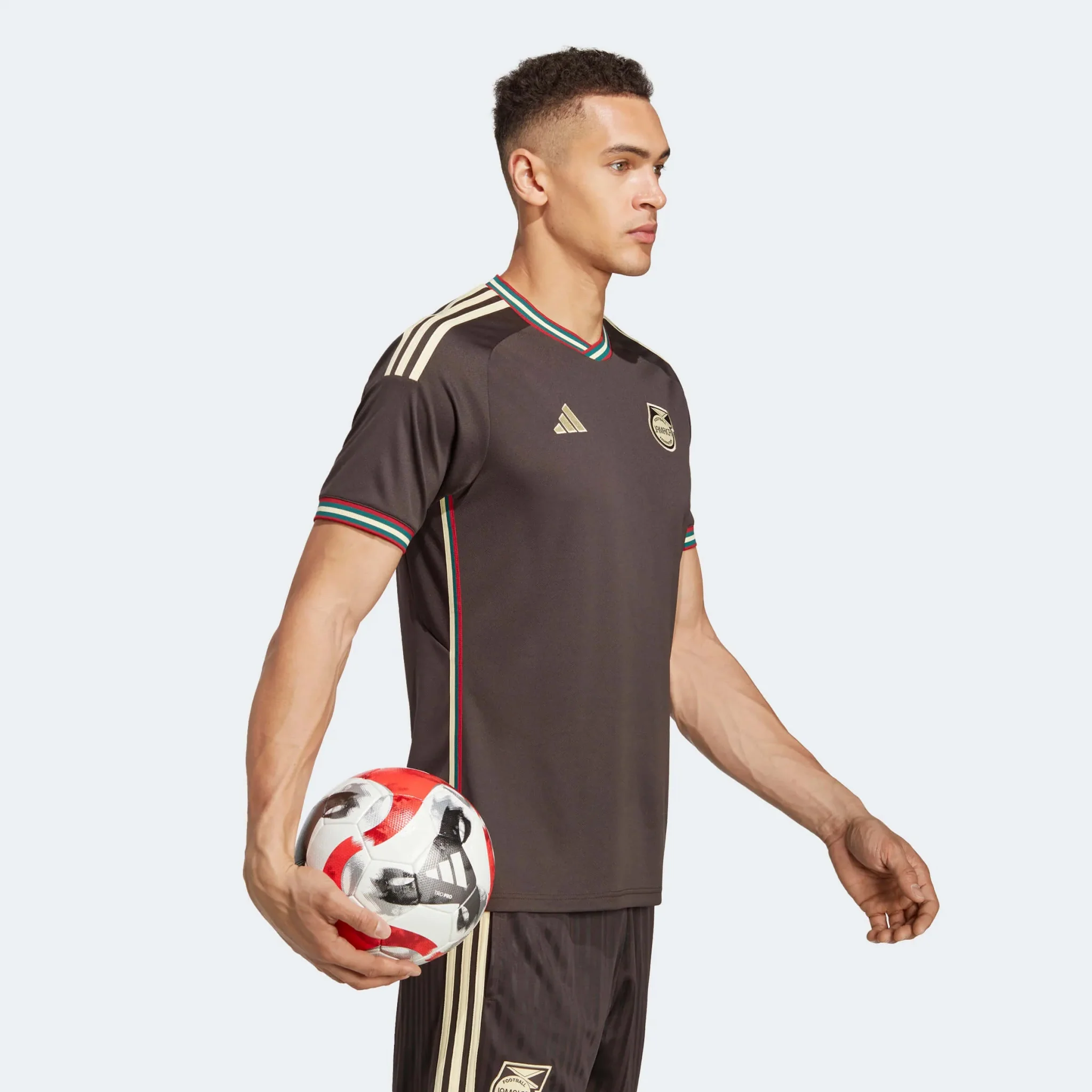 adidas 2023 Jamaica Away Jersey - Night Brown - Image 4