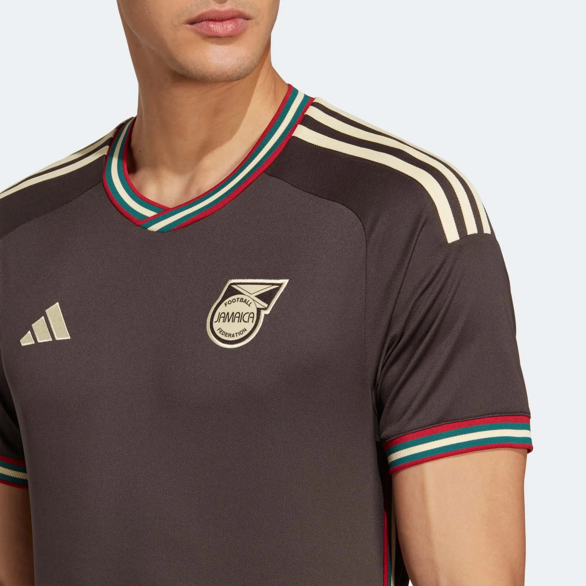 adidas 2023 Jamaica Away Jersey - Night Brown - Image 6