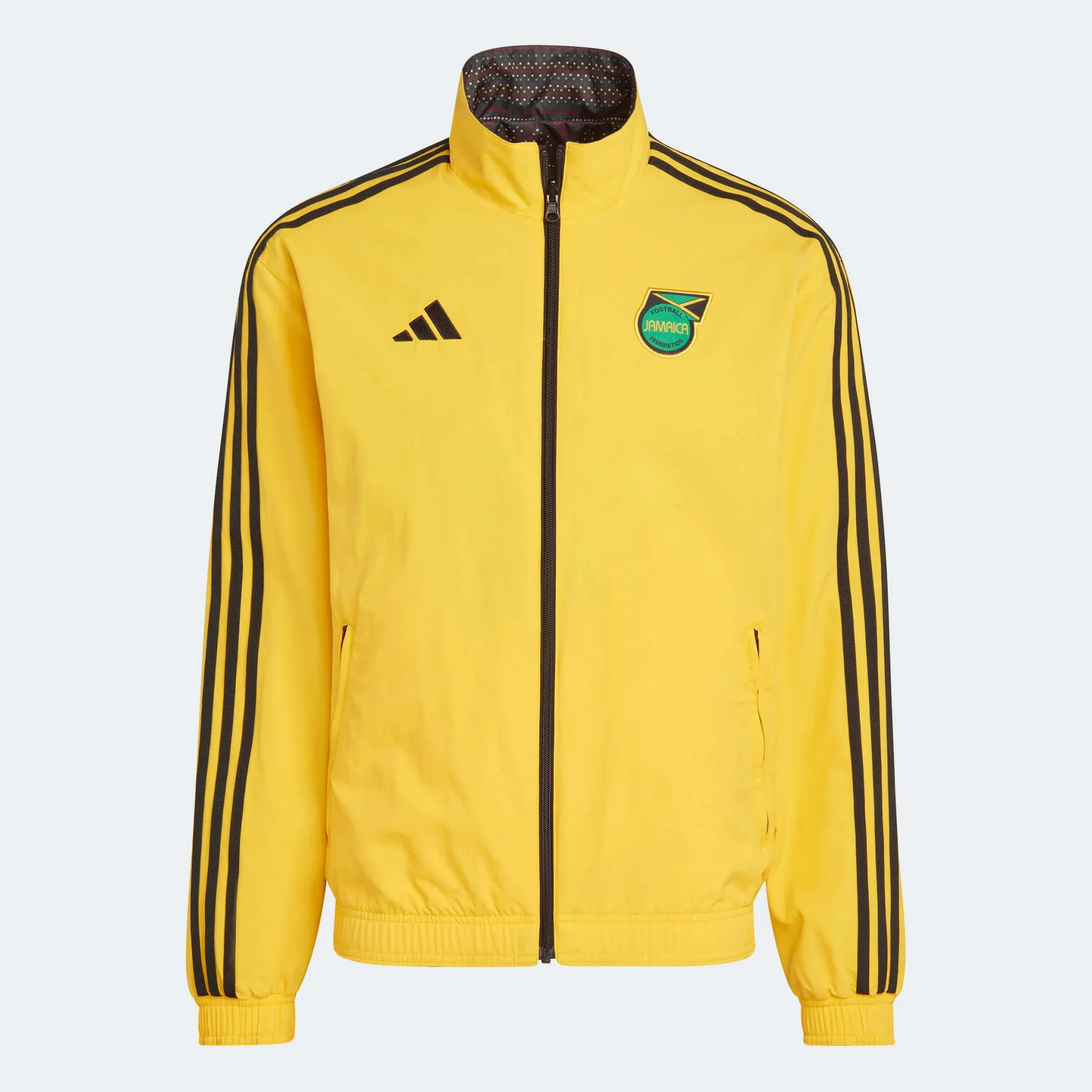 adidas 2023 Jamaica Reversible Anthem Jacket - Bold Gold-Black