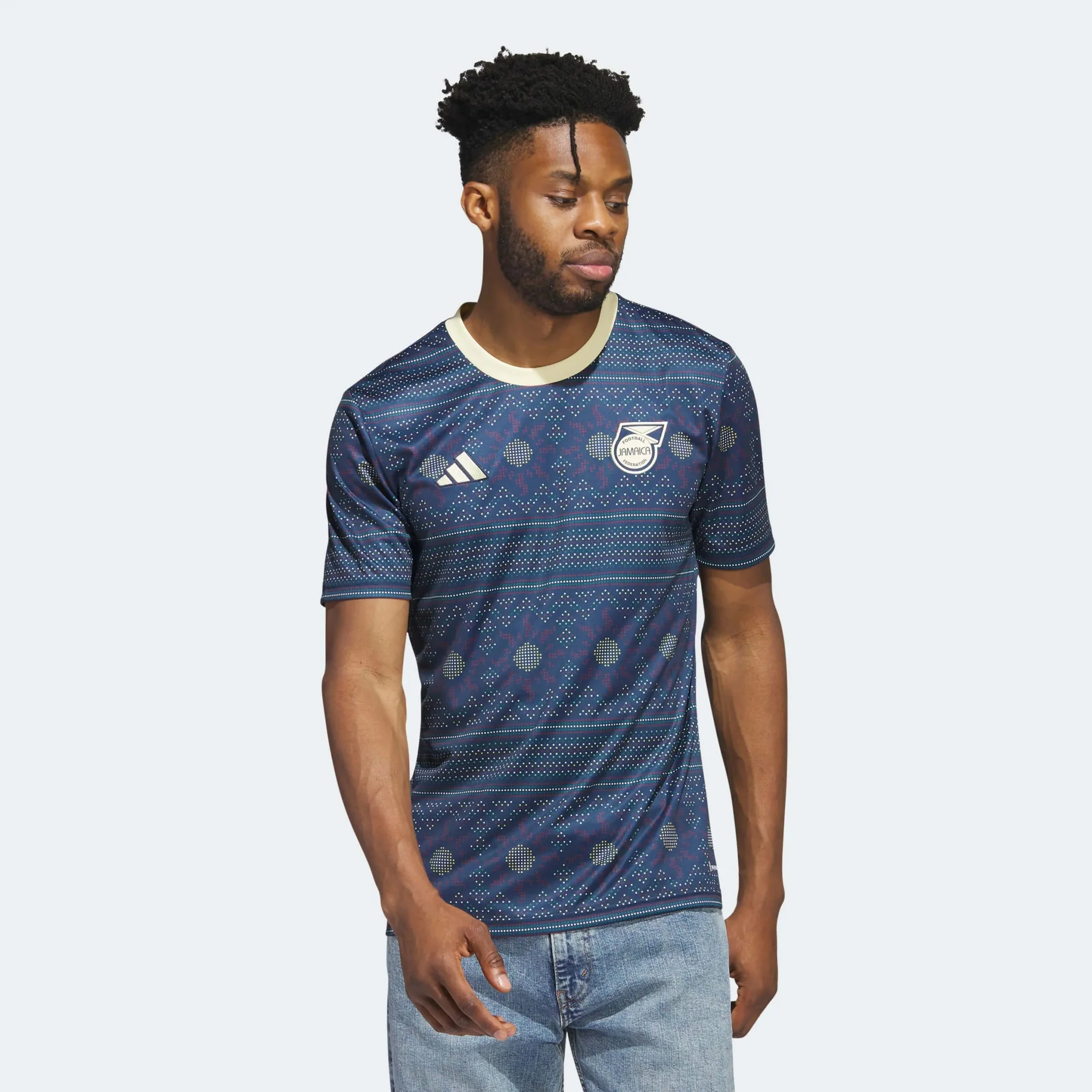 adidas 2023 Jamaica Tiro Pre-Match Jersey - Navy - Image 3