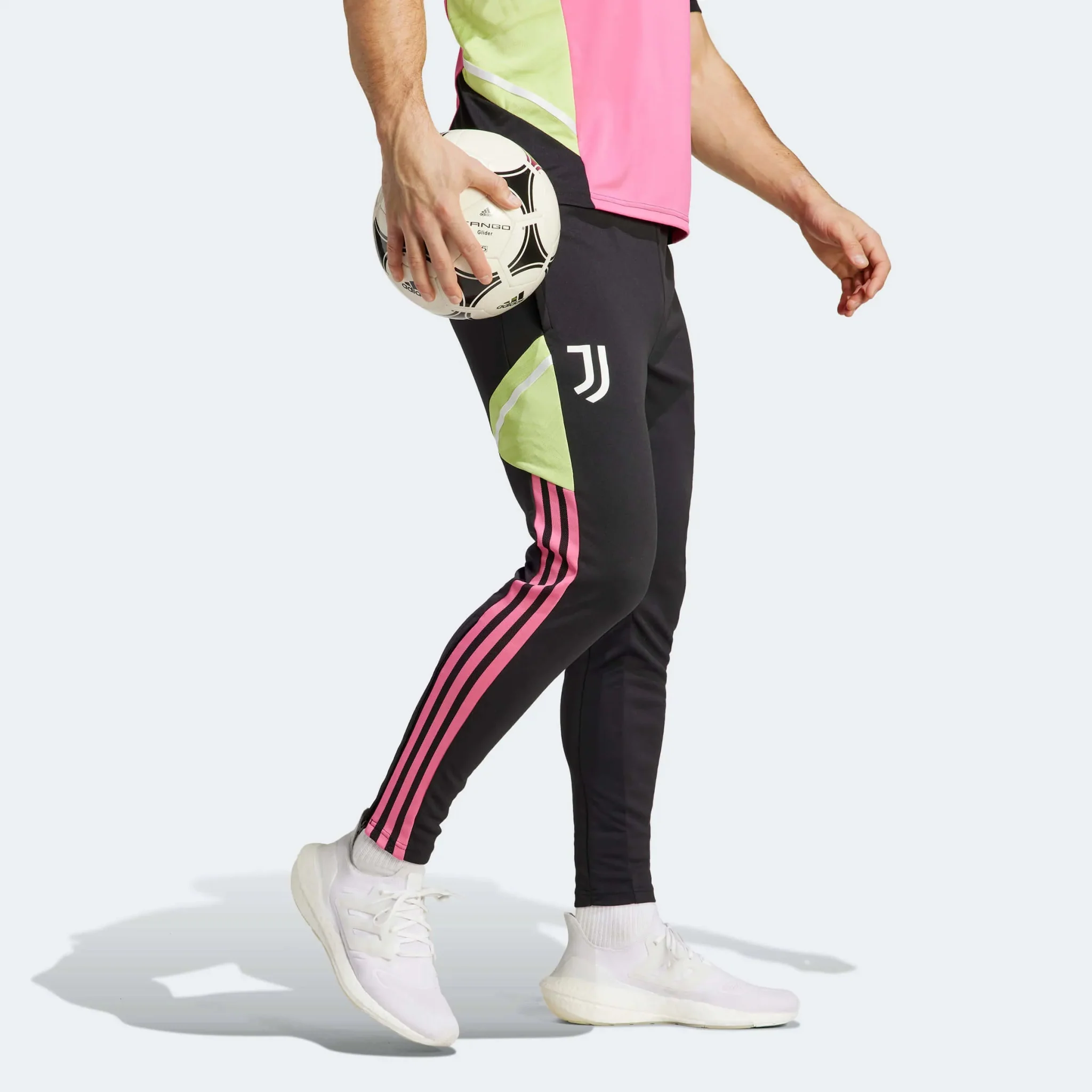 adidas 2023 Juventus Training Pants - Black-Green-Pink - Image 3