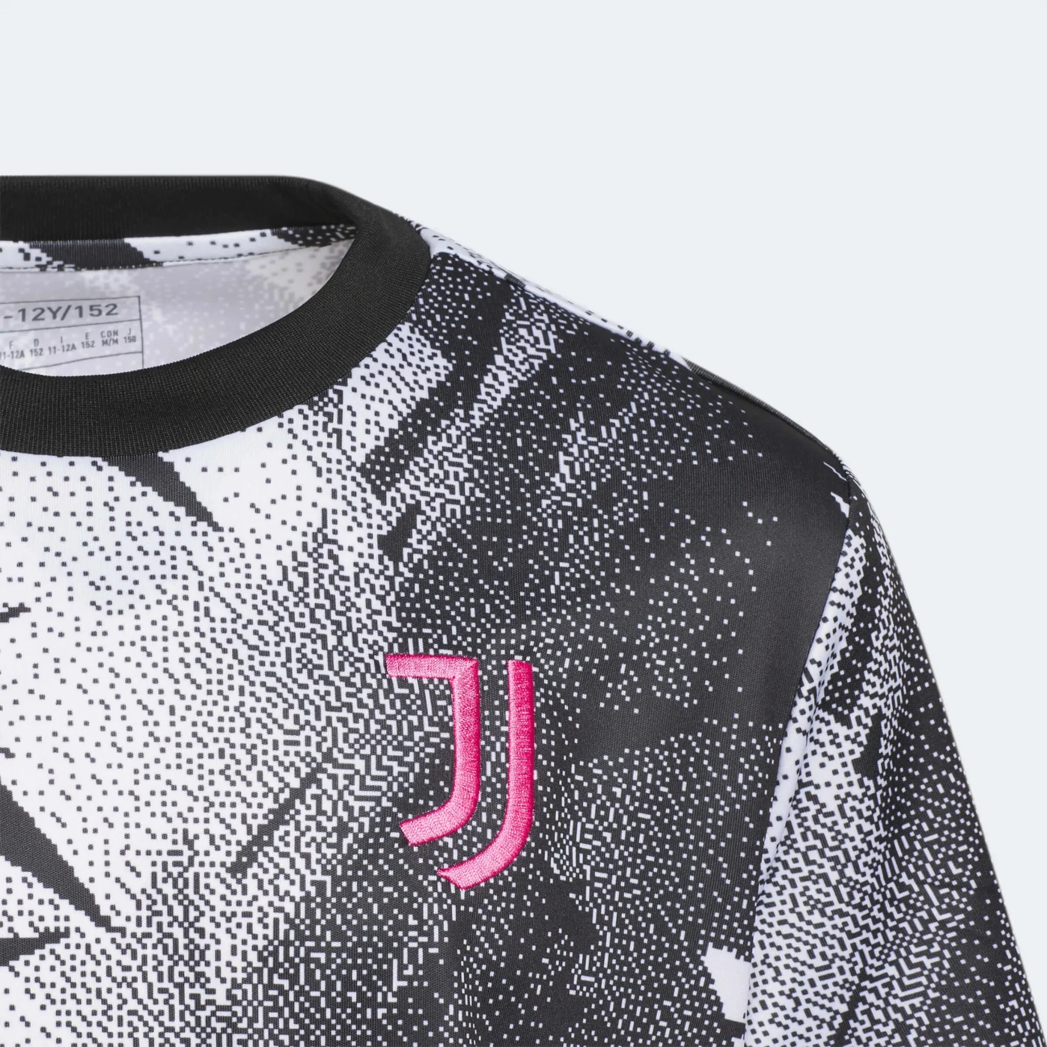adidas 2023 Juventus Youth Pre-Match Jersey - Black-White - Image 4