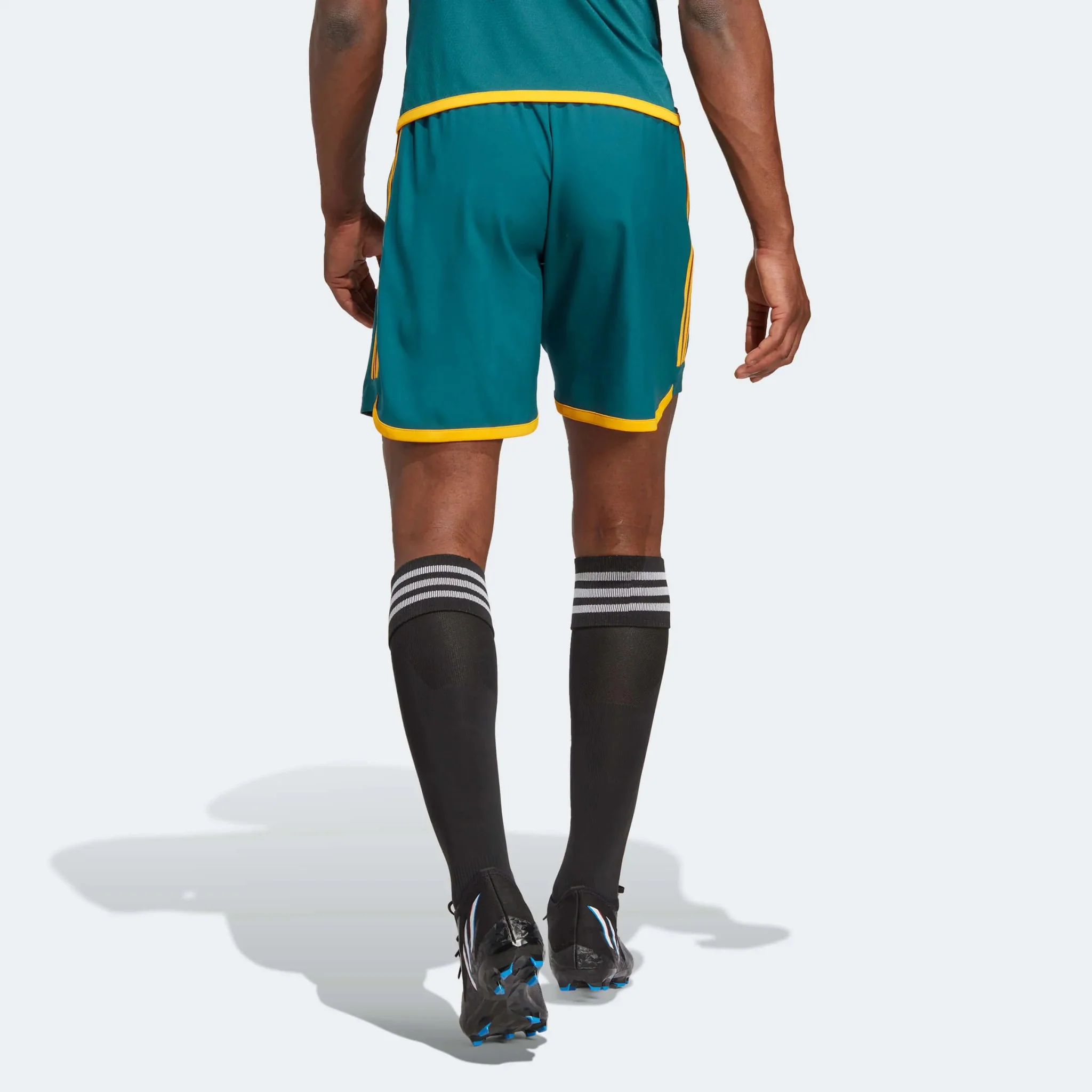 adidas 2023/25 LA Galaxy Authentic Away Shorts - Mystery Green-Team Gold - Image 3