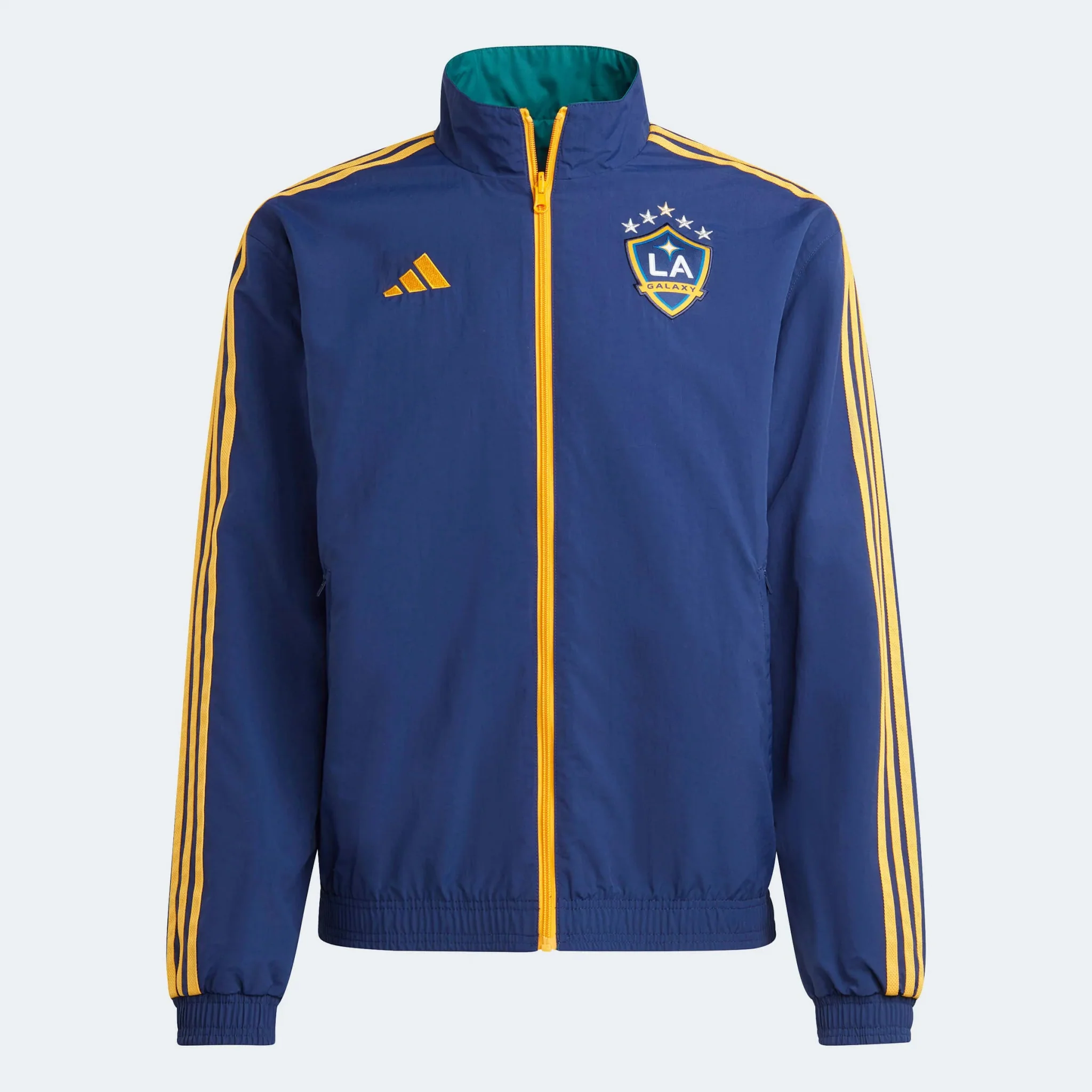 adidas 2023 LA Galaxy Reversible Anthem Jacket - Dark Blue