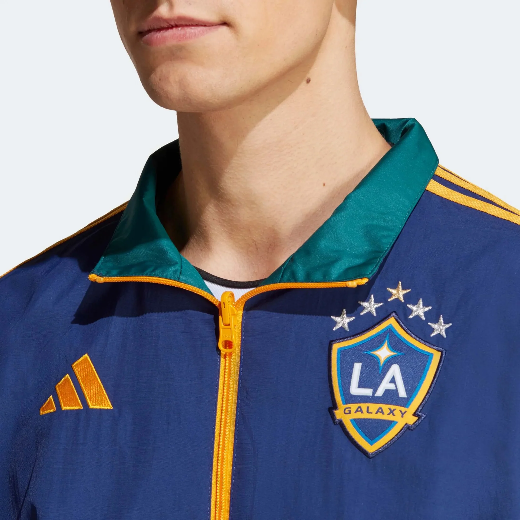 adidas 2023 LA Galaxy Reversible Anthem Jacket - Dark Blue - Image 5