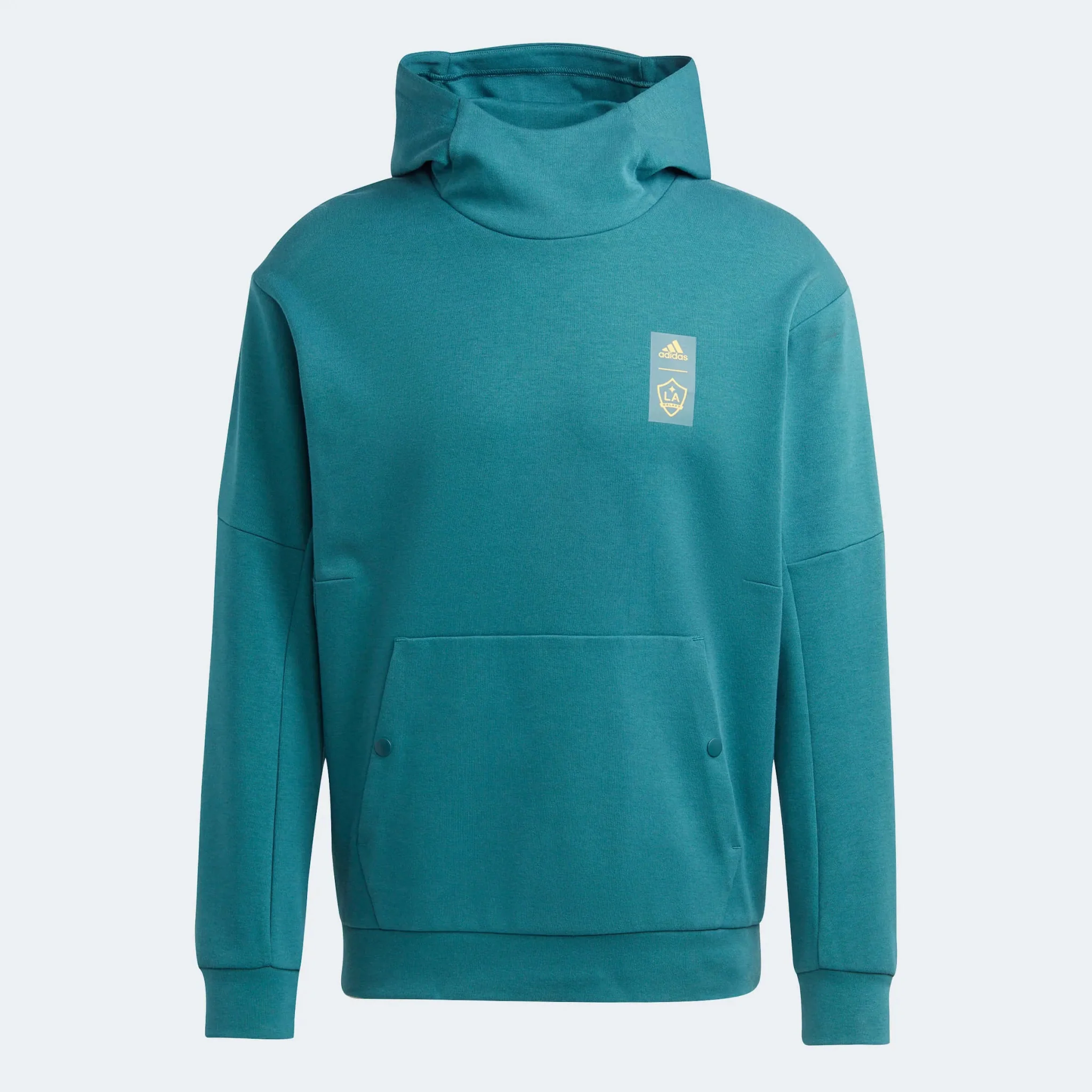 adidas 2023 LA Galaxy Travel Hoodie - Mystery Green