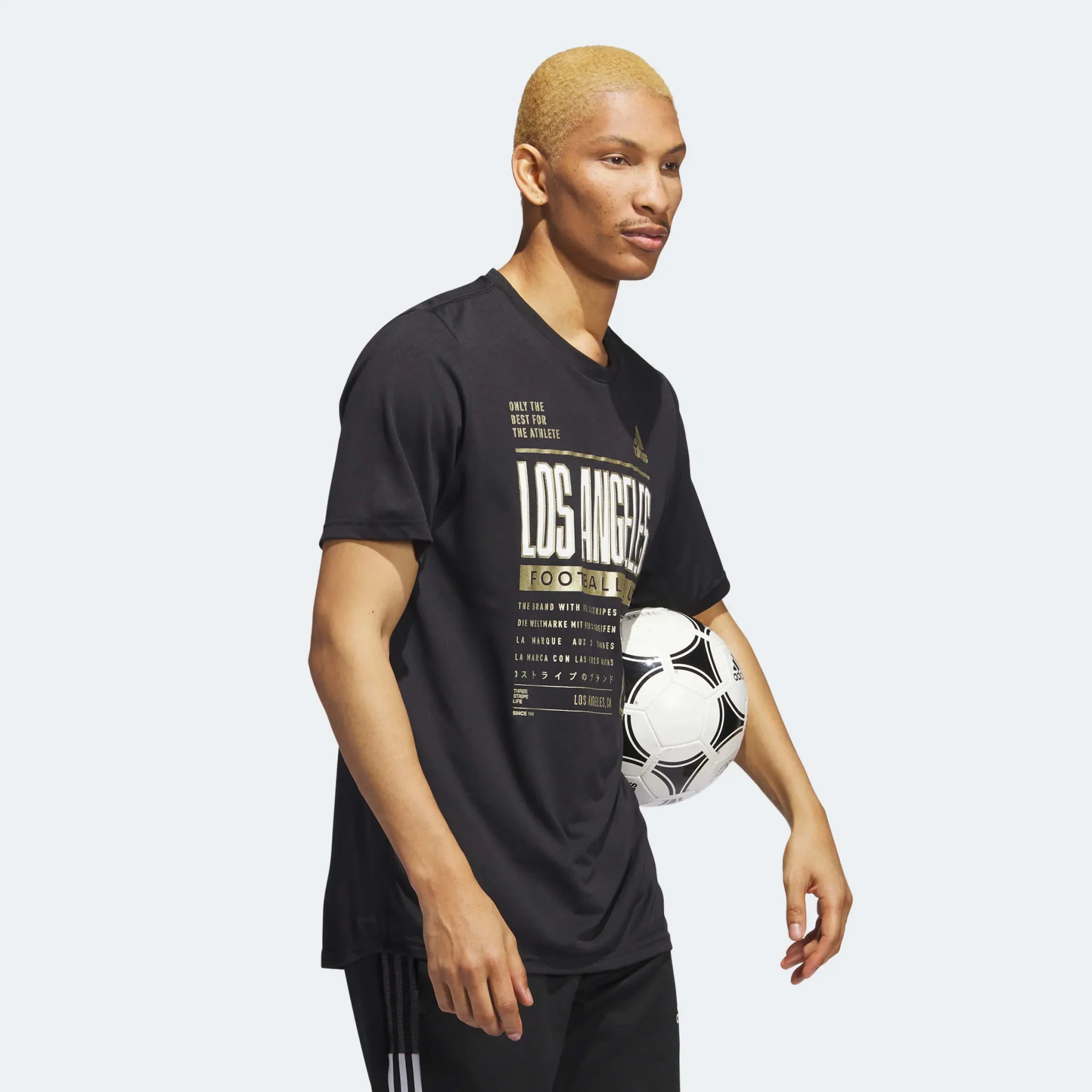 adidas 2023 LAFC SS Pre-Game Tee - Black-White - Image 4