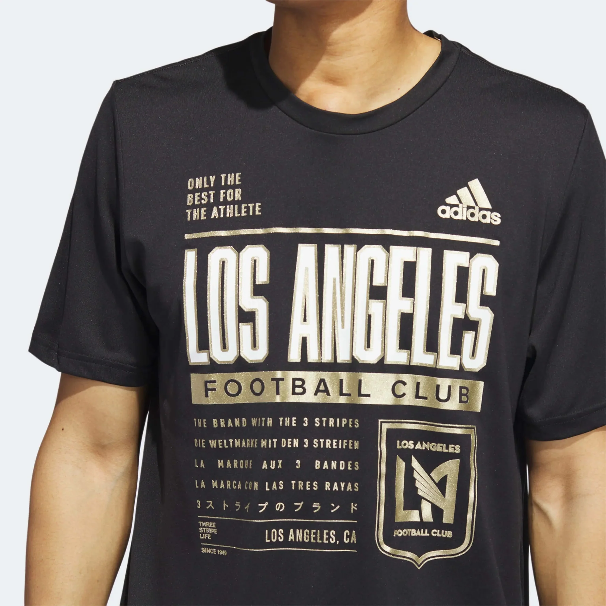 adidas 2023 LAFC SS Pre-Game Tee - Black-White - Image 6