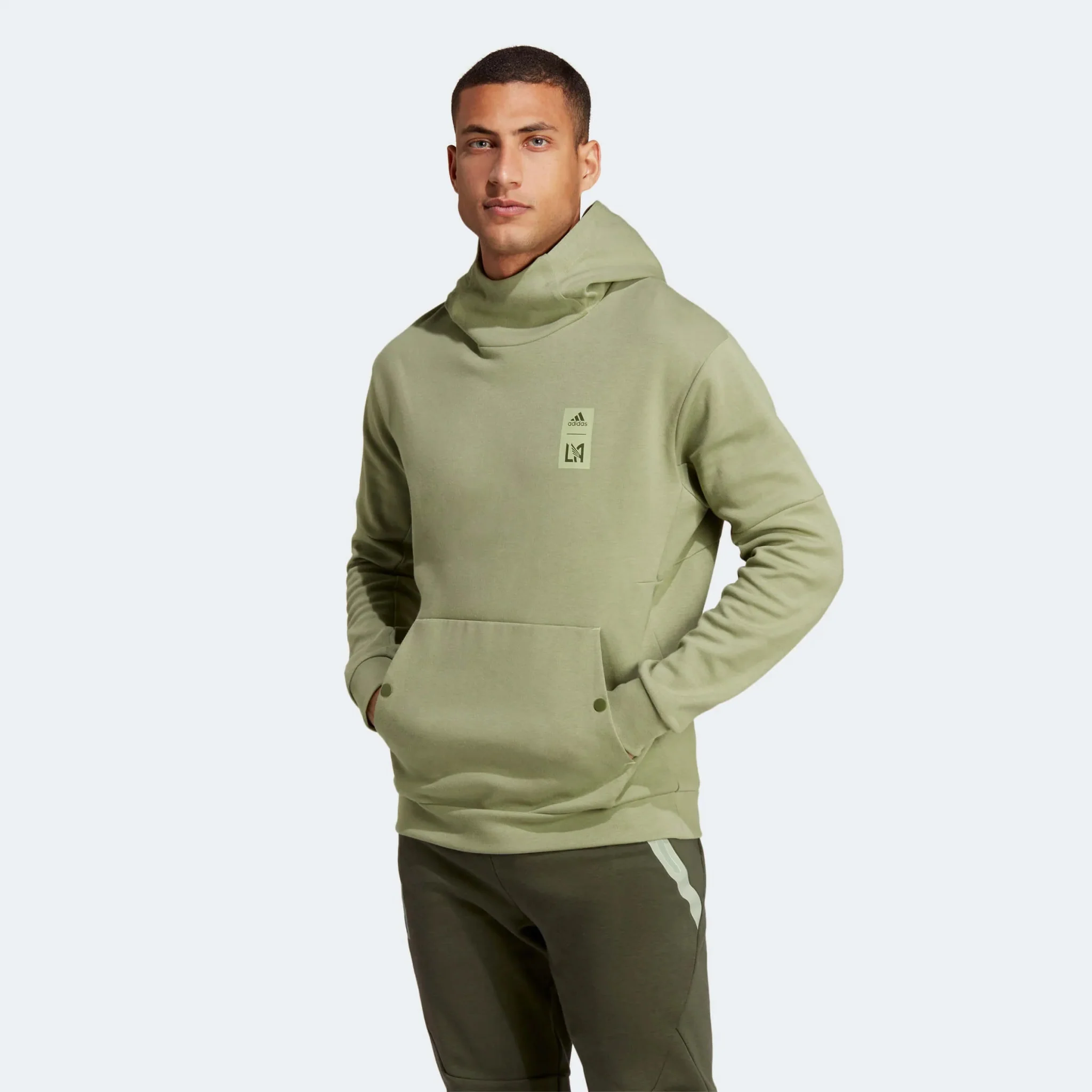 adidas 2023 LAFC Travel Hoodie - Green - Image 2