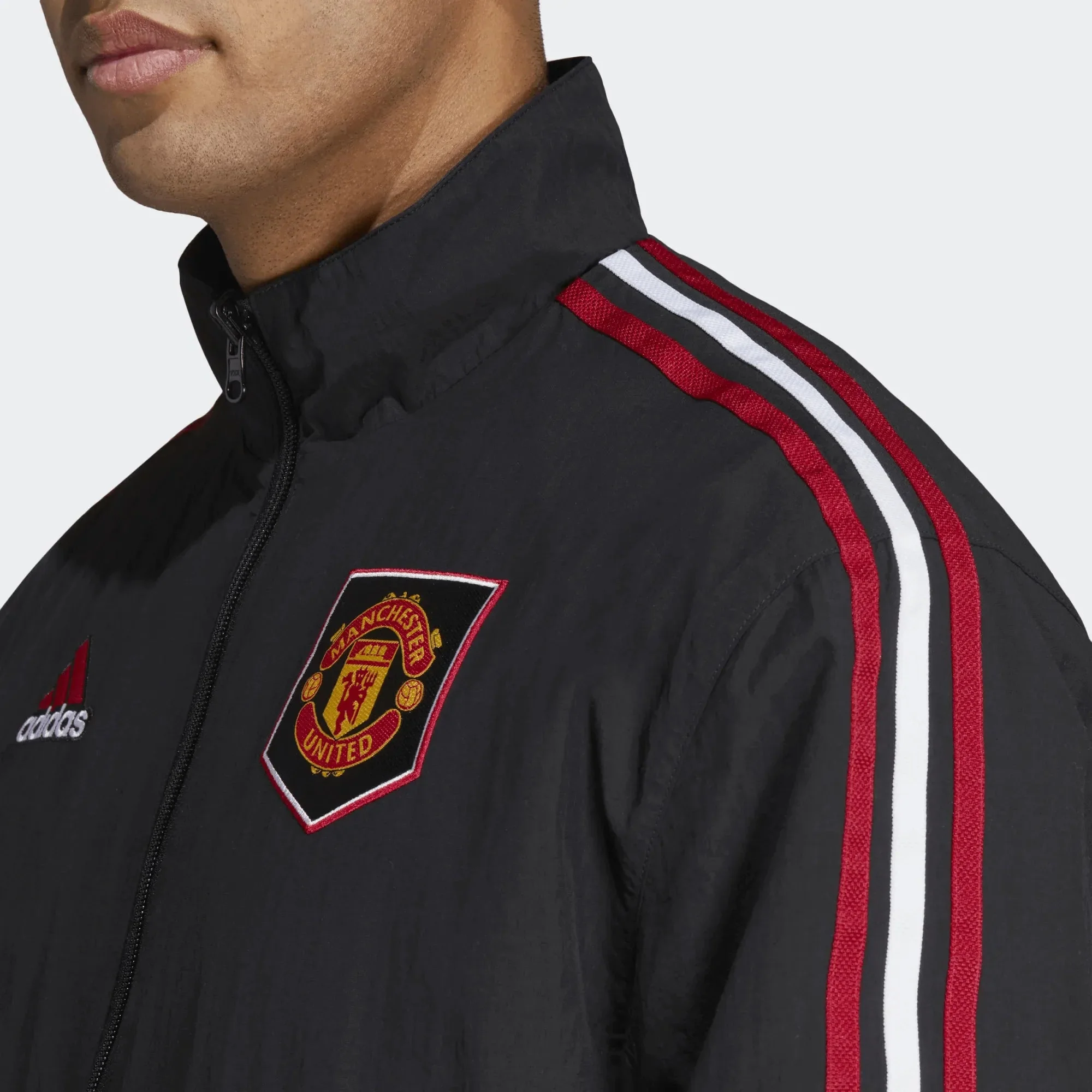 adidas 2023 Manchester United Anthem Jacket - Black - Image 6