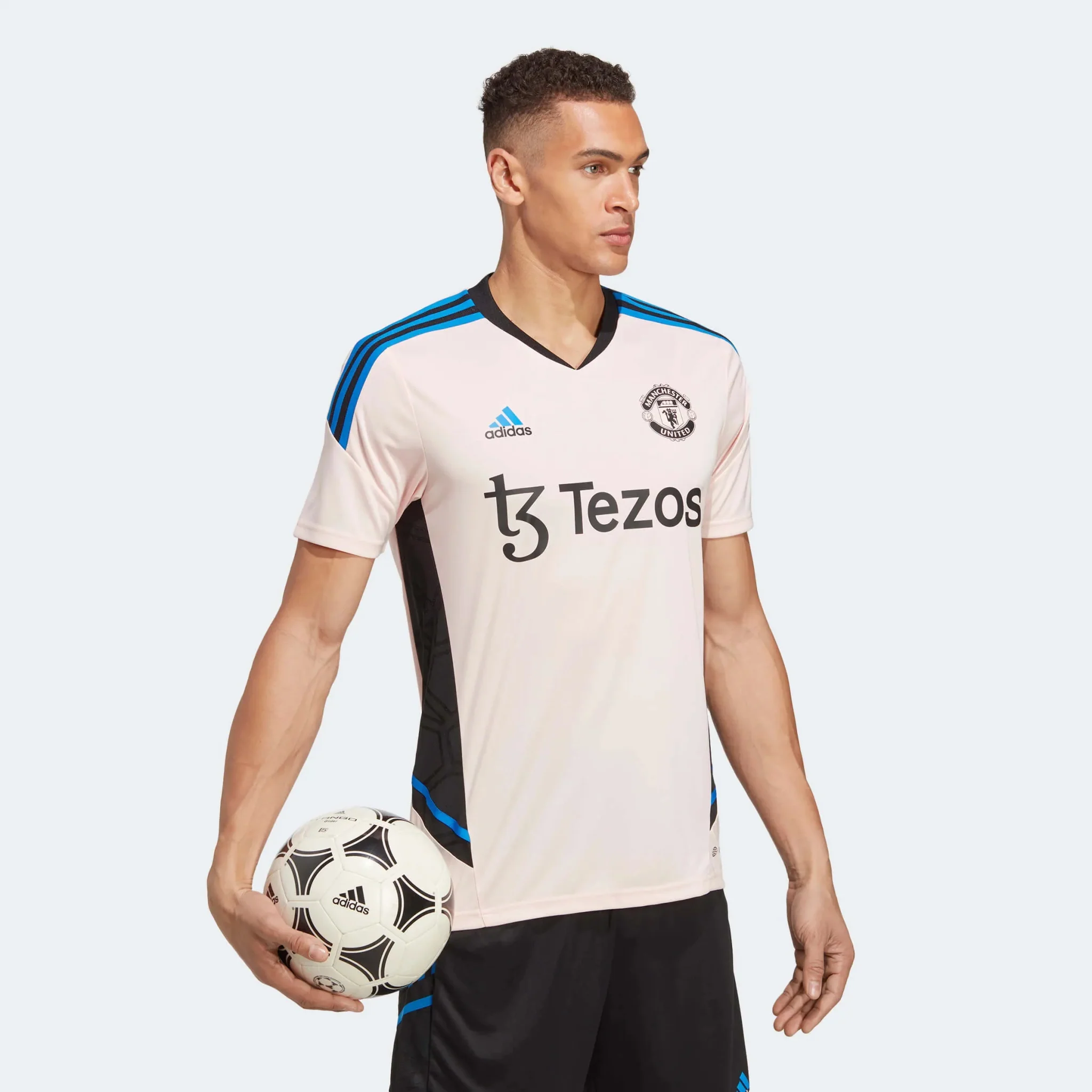 adidas 2023 Manchester United Training Jersey - Icey Pink - Image 4