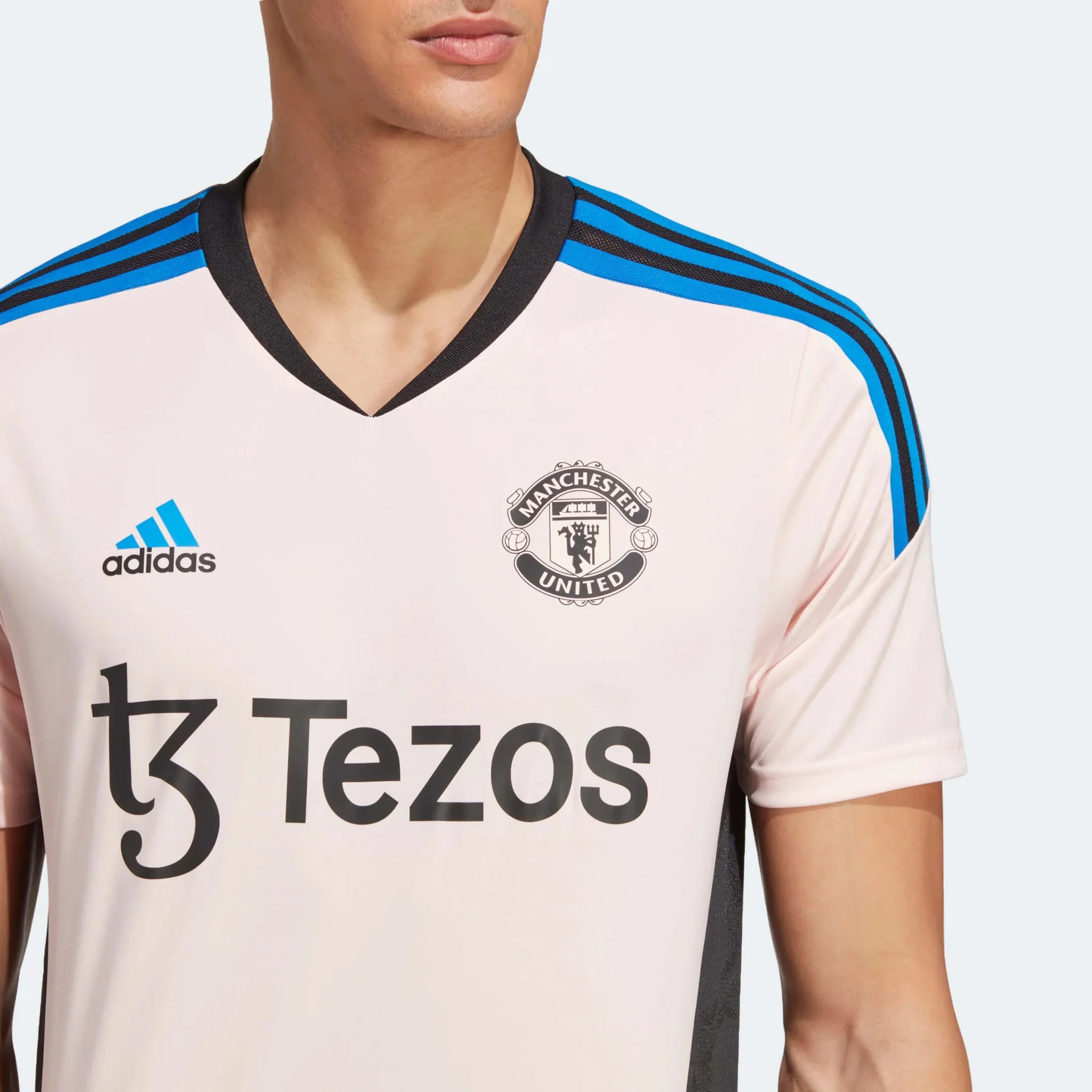 adidas 2023 Manchester United Training Jersey - Icey Pink - Image 6