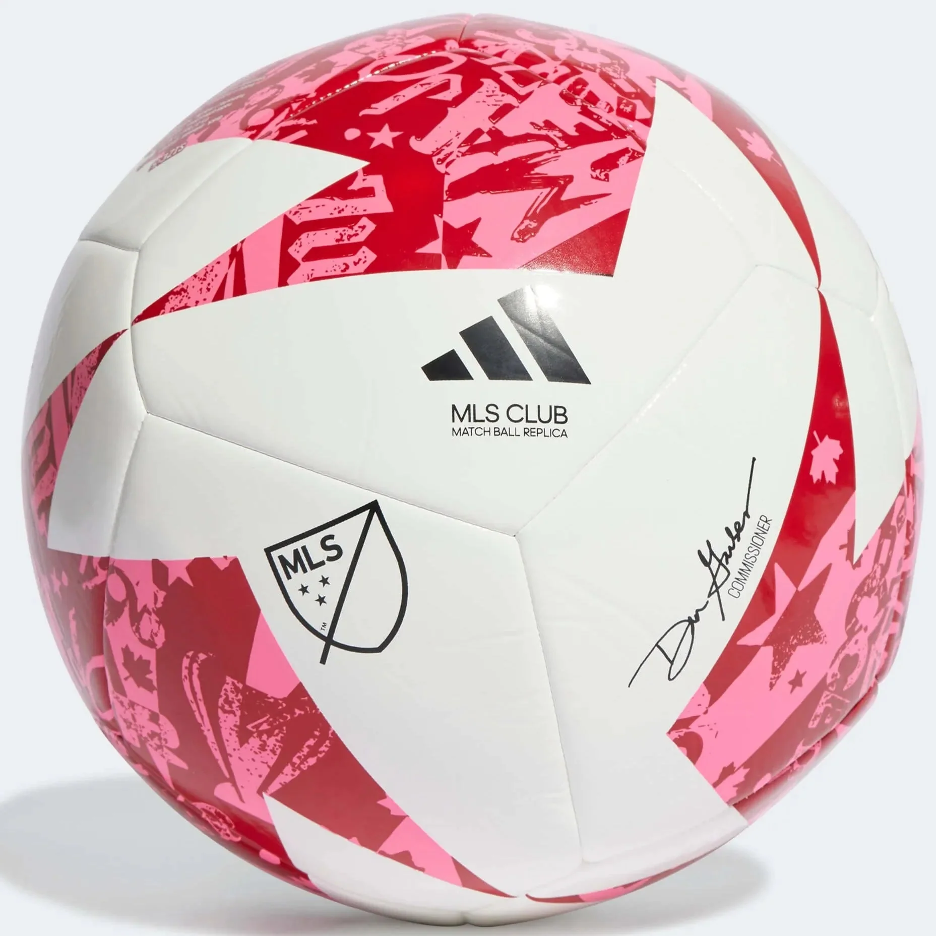 adidas 2023 MLS Club Ball - White-Red-Pink - Image 2