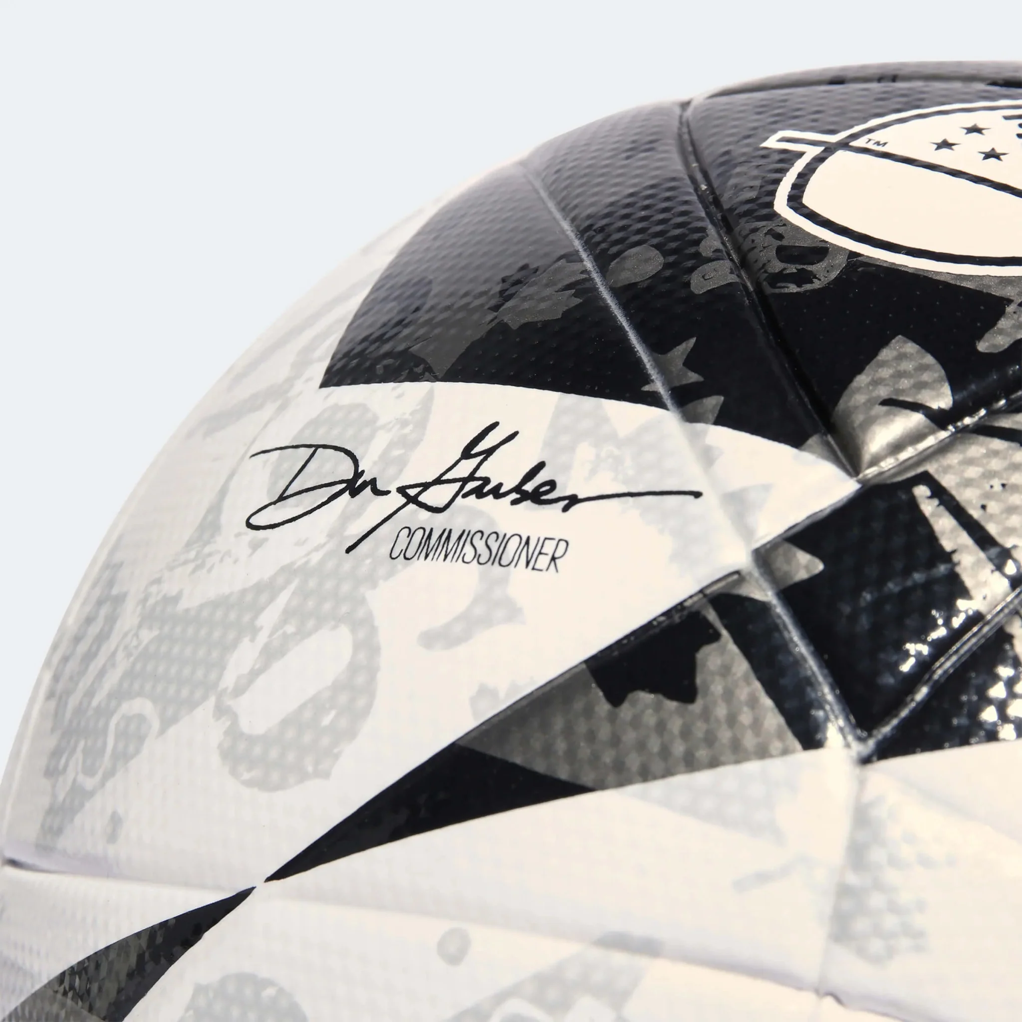 adidas 2023 MLS League NFHS Ball - White-Black-Iron Metallic - Image 3