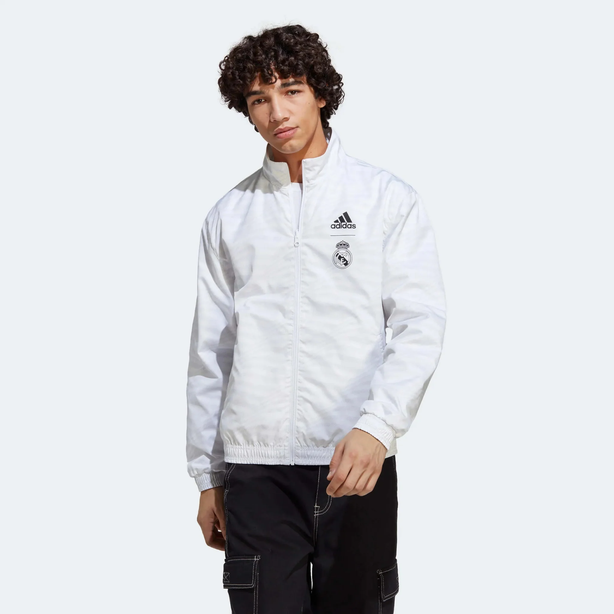 adidas 2023 Real Madrid Reversible Anthem Jacket - White