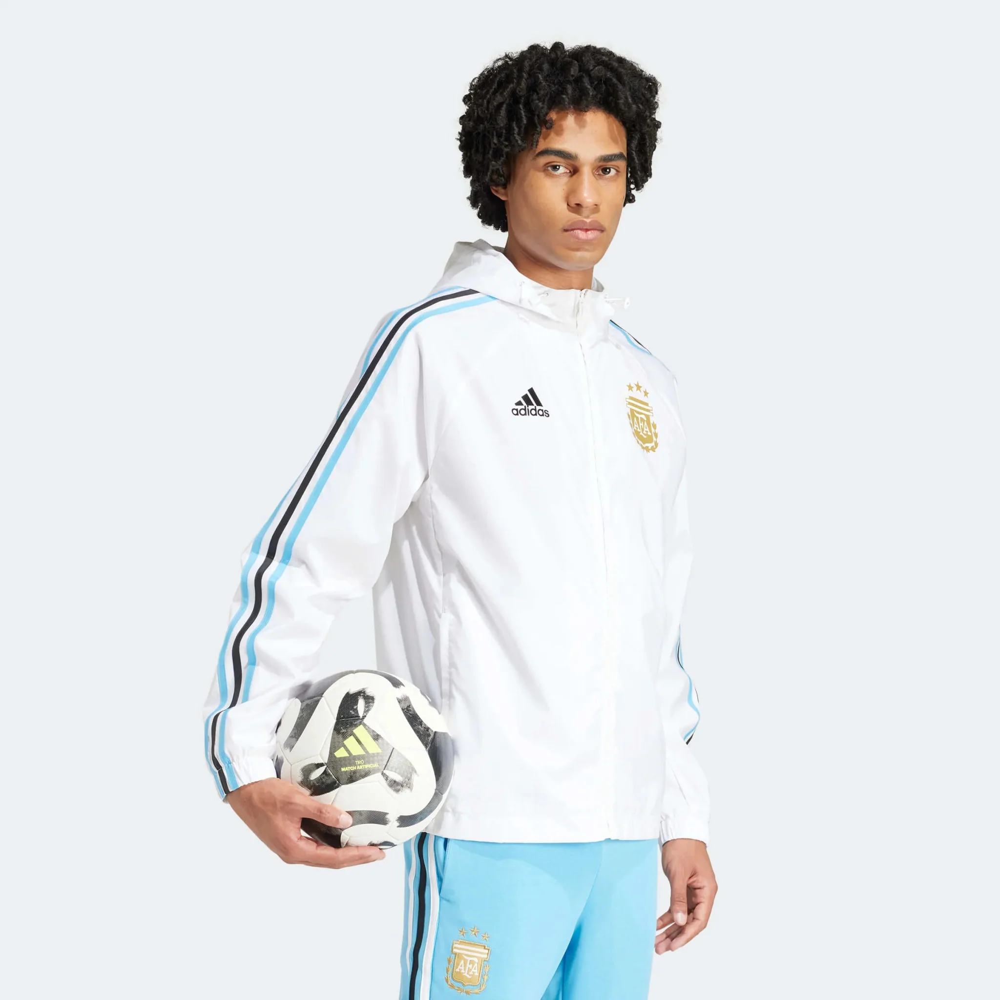 adidas 2023-24 Argentina Men's DNA Windbreaker - Image 3