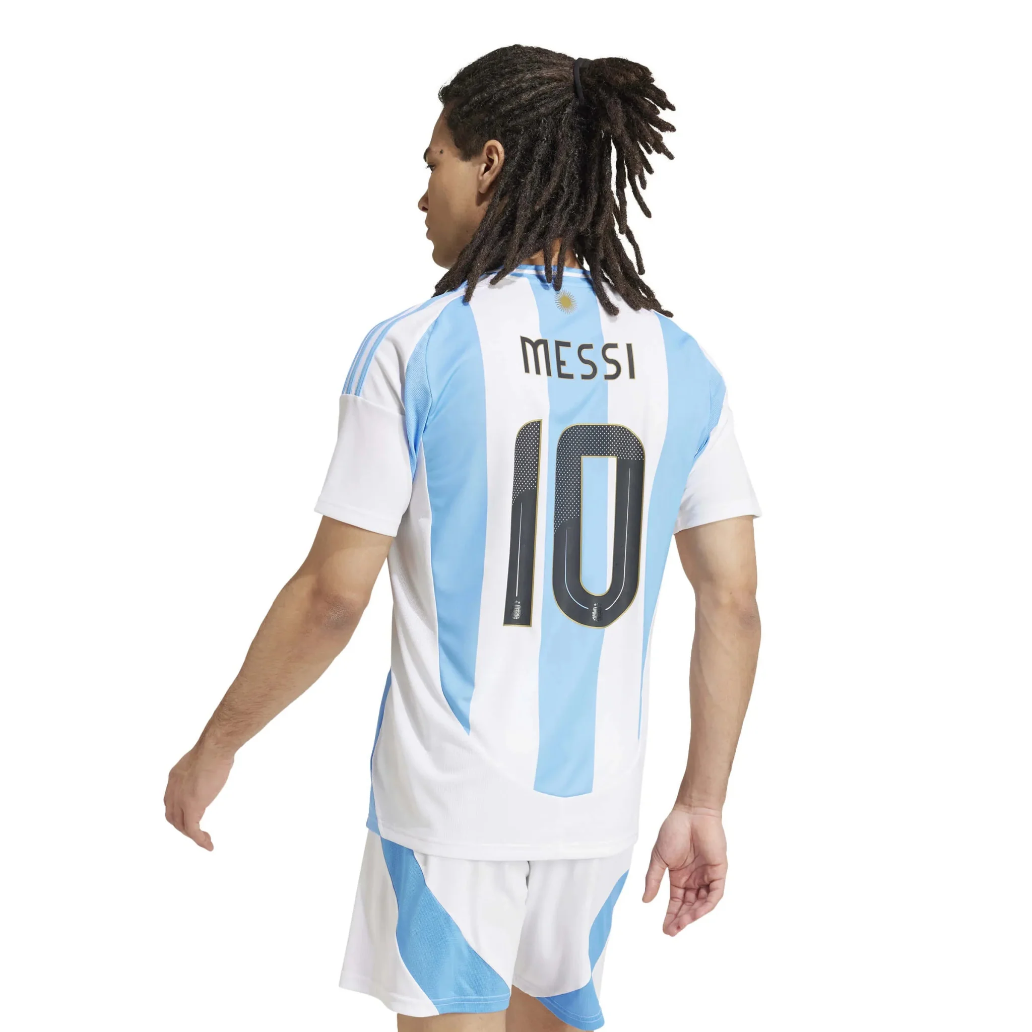 adidas 2024-25 Argentina Stadium Home Messi #10 Jersey - Image 3