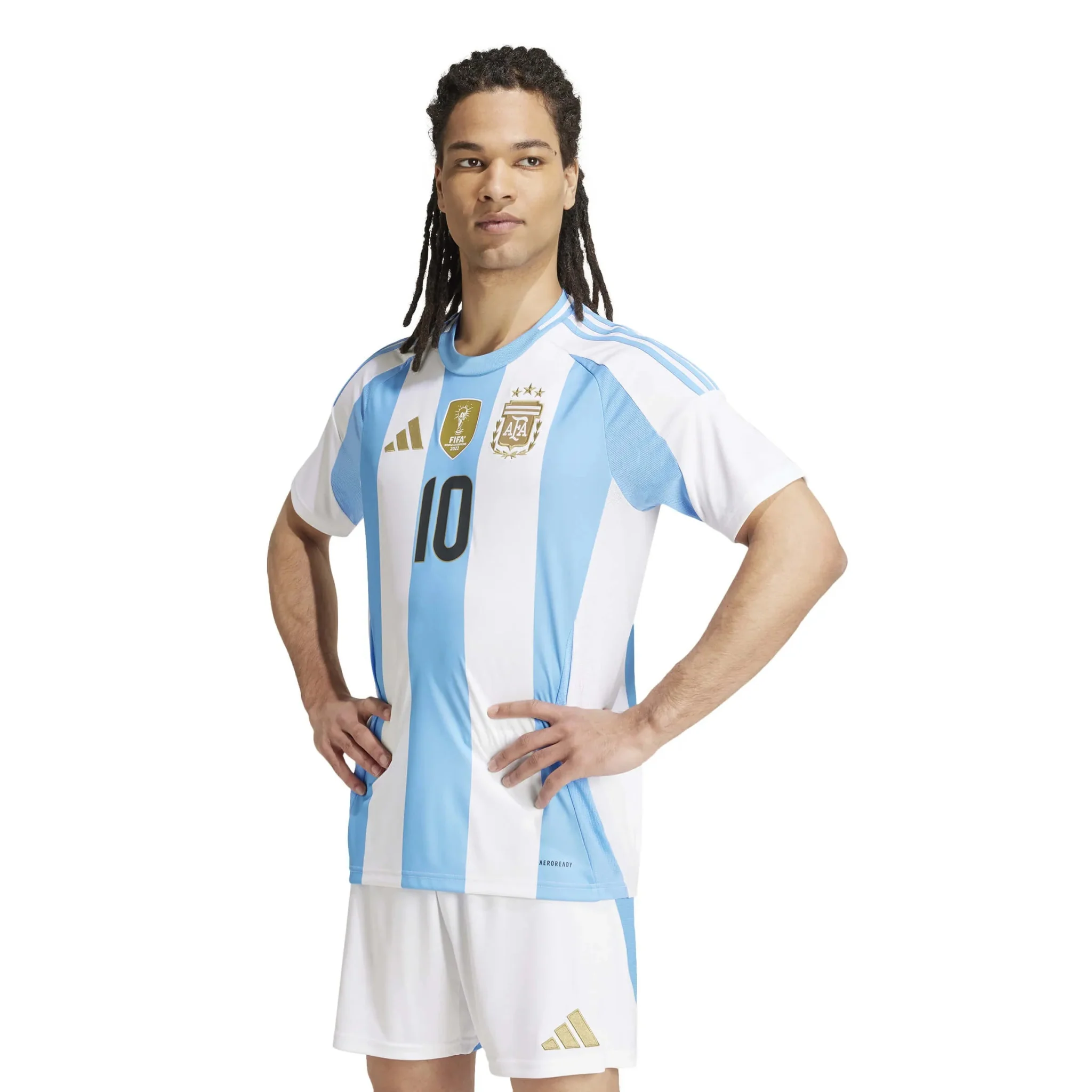 adidas 2024-25 Argentina Stadium Home Messi #10 Jersey - Image 4
