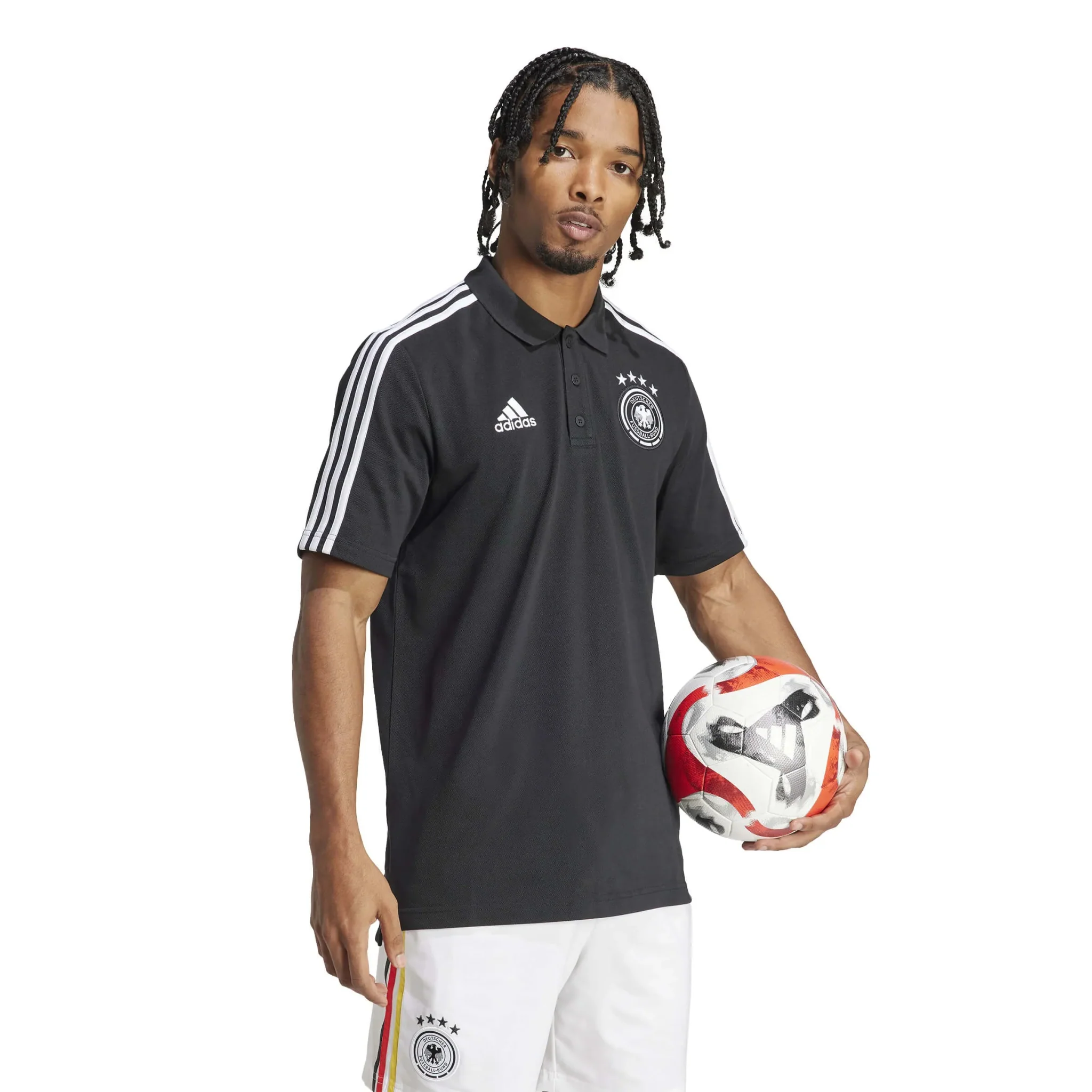 adidas 2024-25 Germany Men's DNA Polo Shirt - Image 3