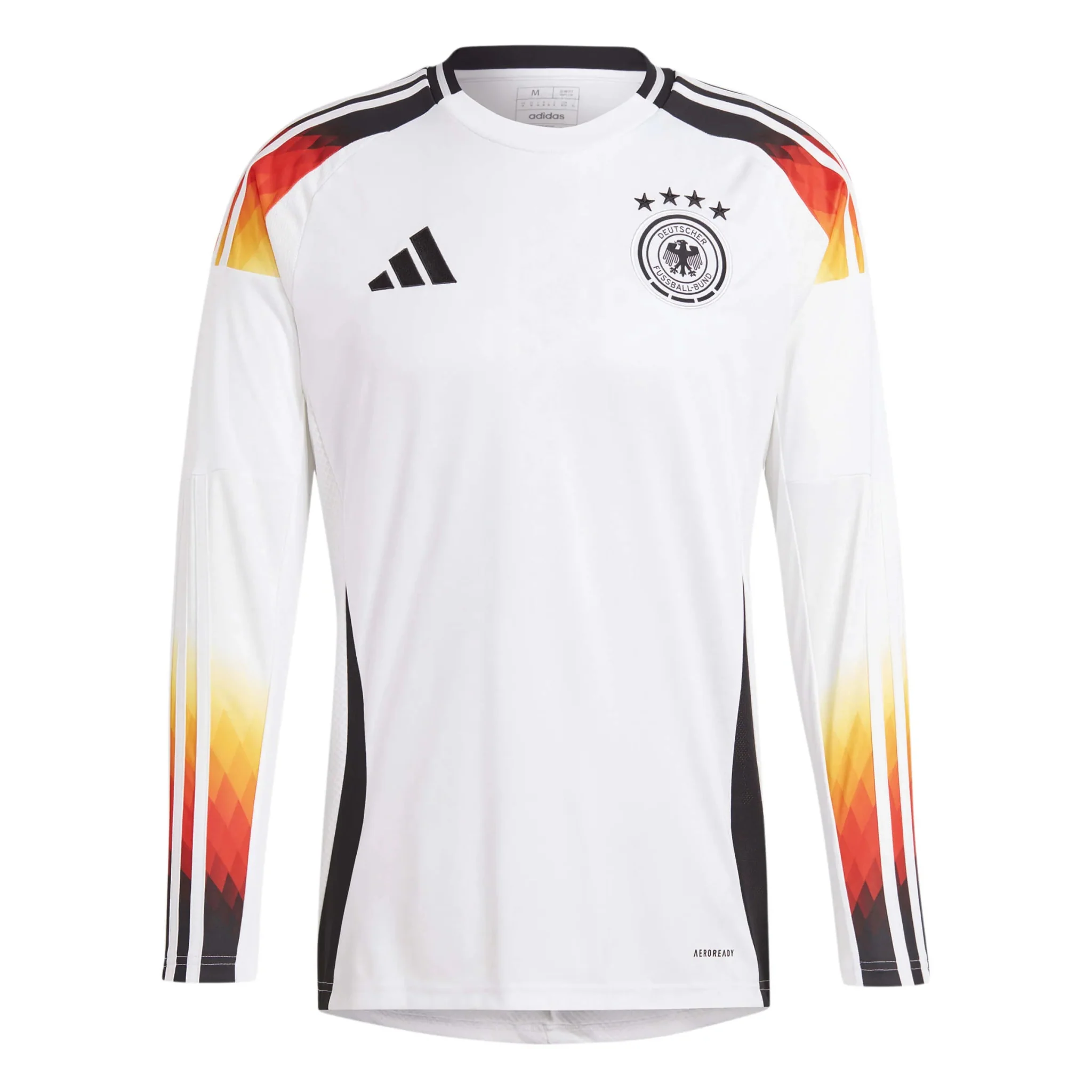 adidas 2024-25 Germany Men's Stadium Home Long-Sleeve Jersey