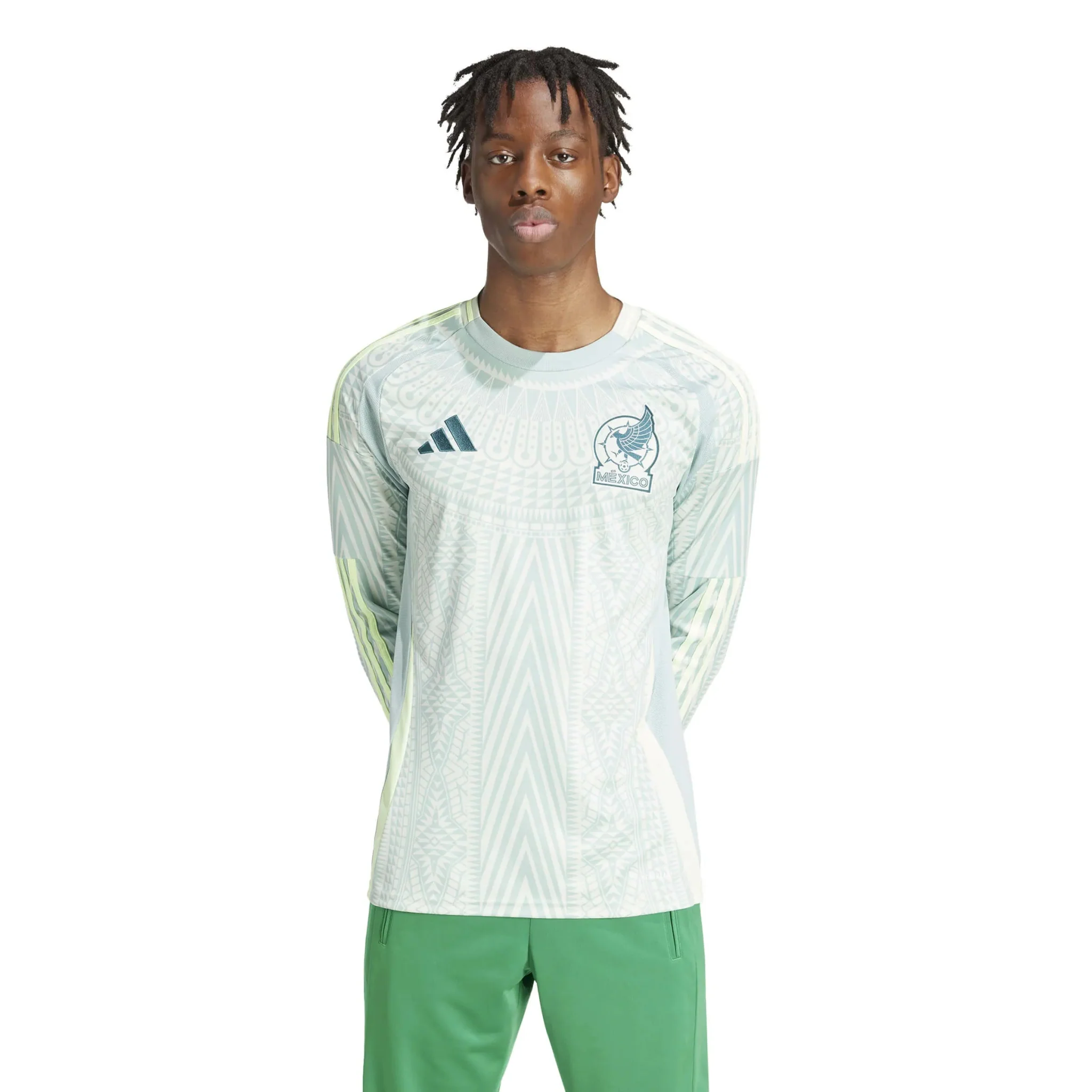 adidas 2024-25 Mexico Men's Stadium Away Long-Sleeve Jersey - Image 4