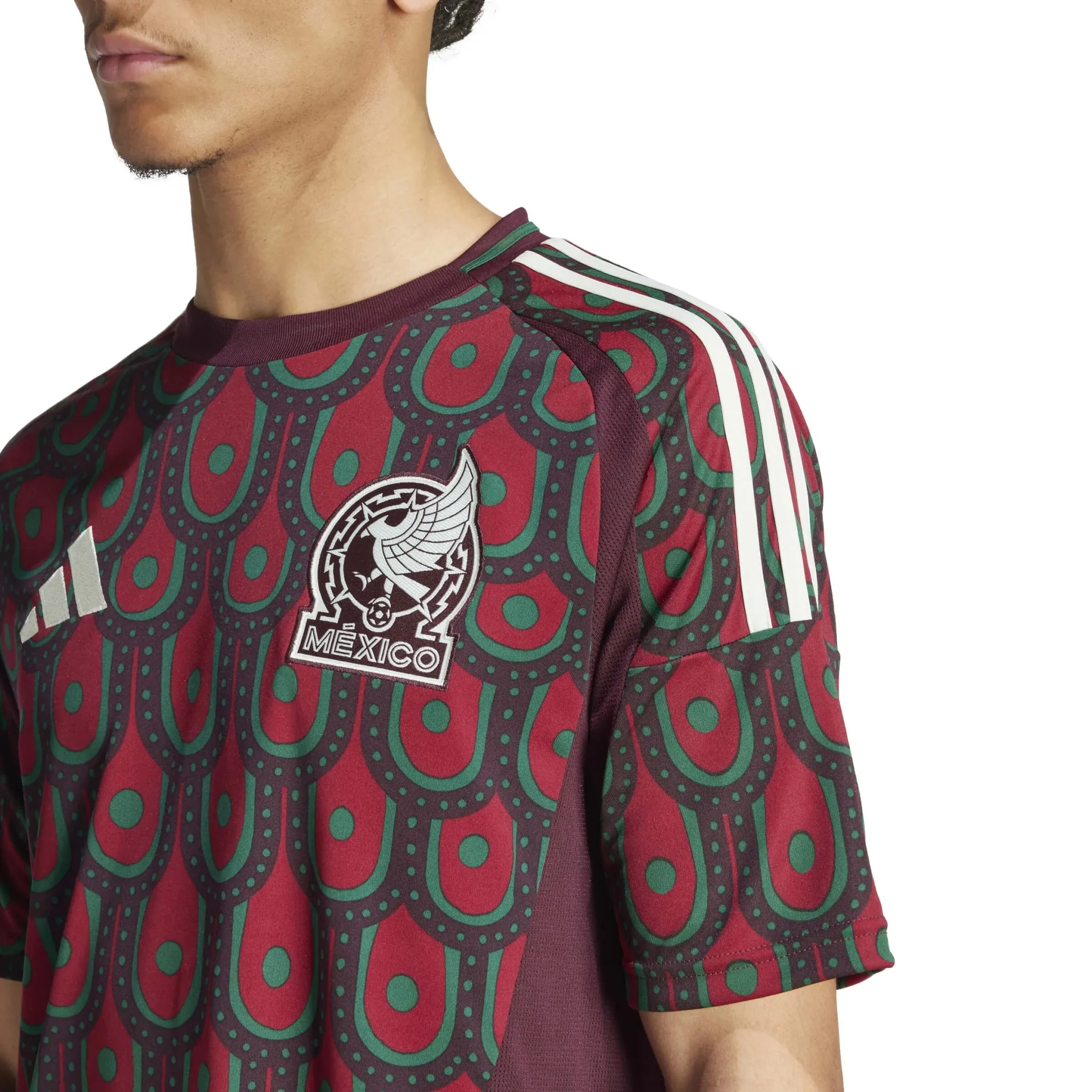 adidas 2024-25 Mexico Men's Stadium Home Jersey - Image 9