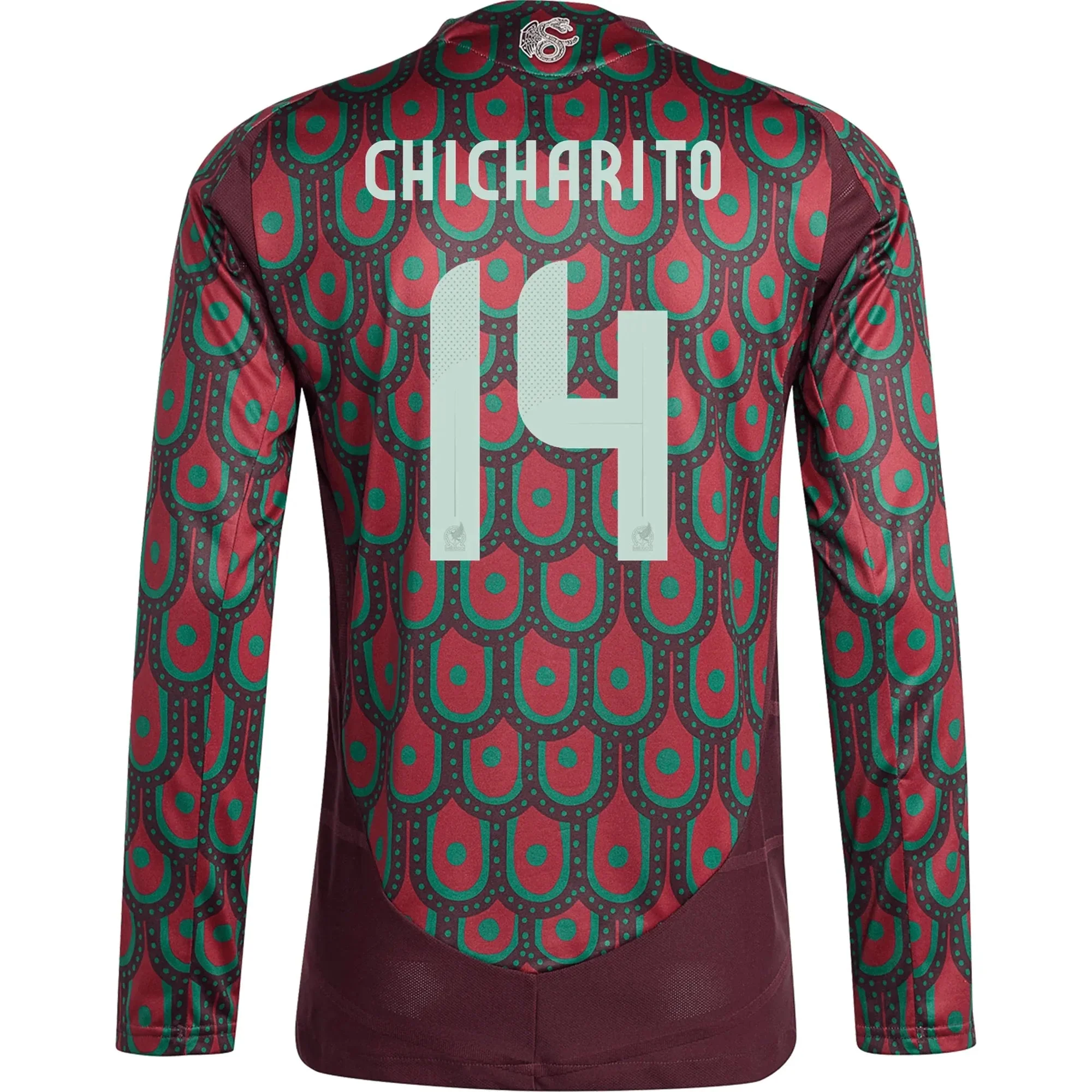 adidas 2024-25 Mexico Men's Stadium Home Long-Sleeve Jersey - Image 2