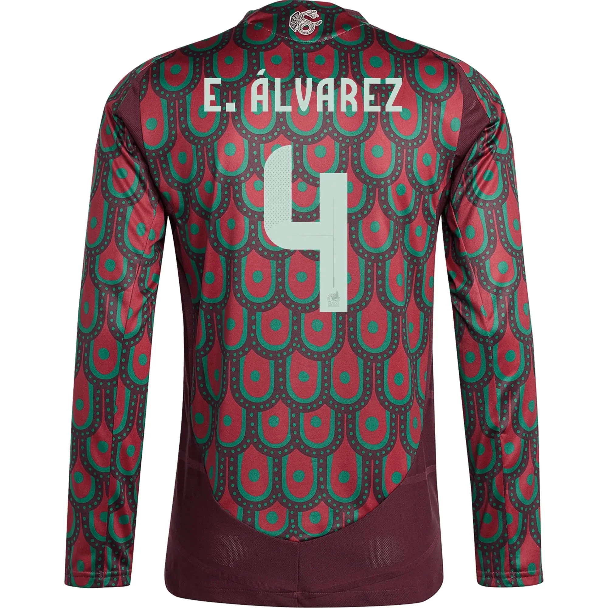 adidas 2024-25 Mexico Men's Stadium Home Long-Sleeve Jersey - Image 3