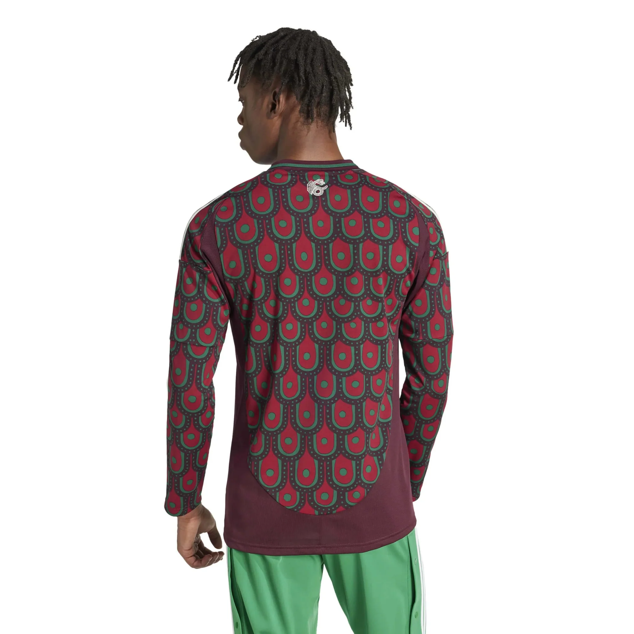 adidas 2024-25 Mexico Men's Stadium Home Long-Sleeve Jersey - Image 5