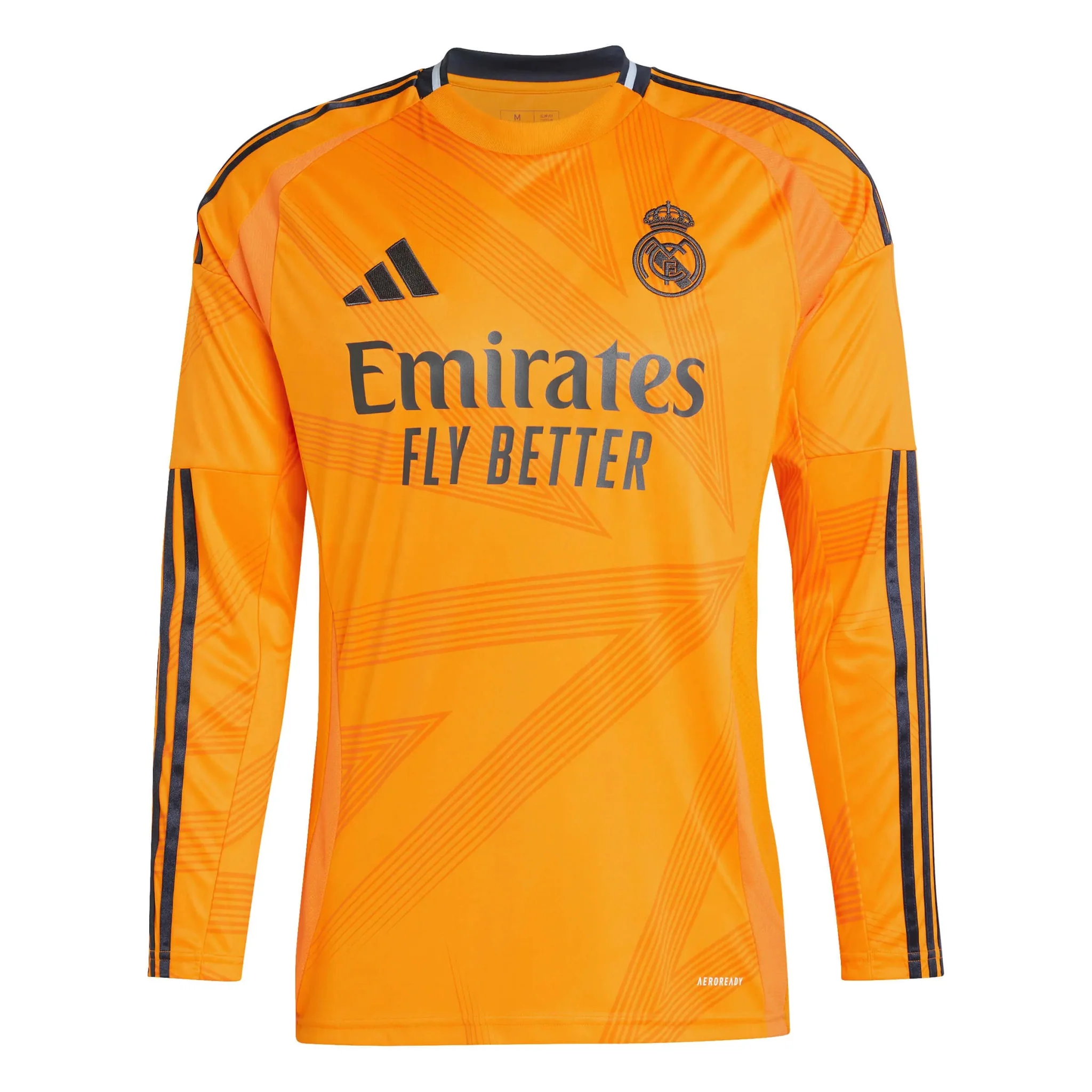 adidas 2024-25 Real Madrid Men's Long-Sleeve Away Jersey