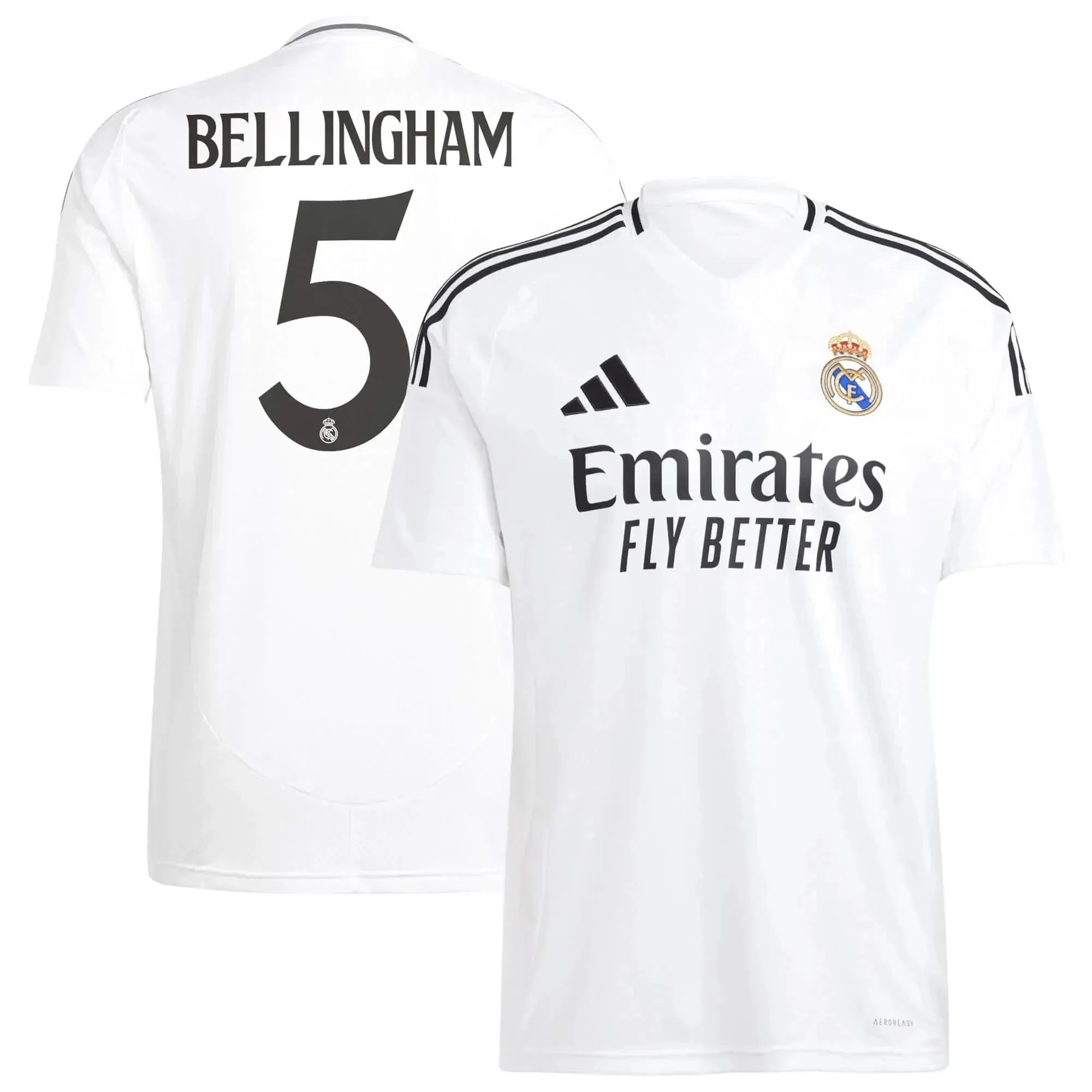 adidas 2024-25 Real Madrid Youth Stadium Home Jersey - Image 7