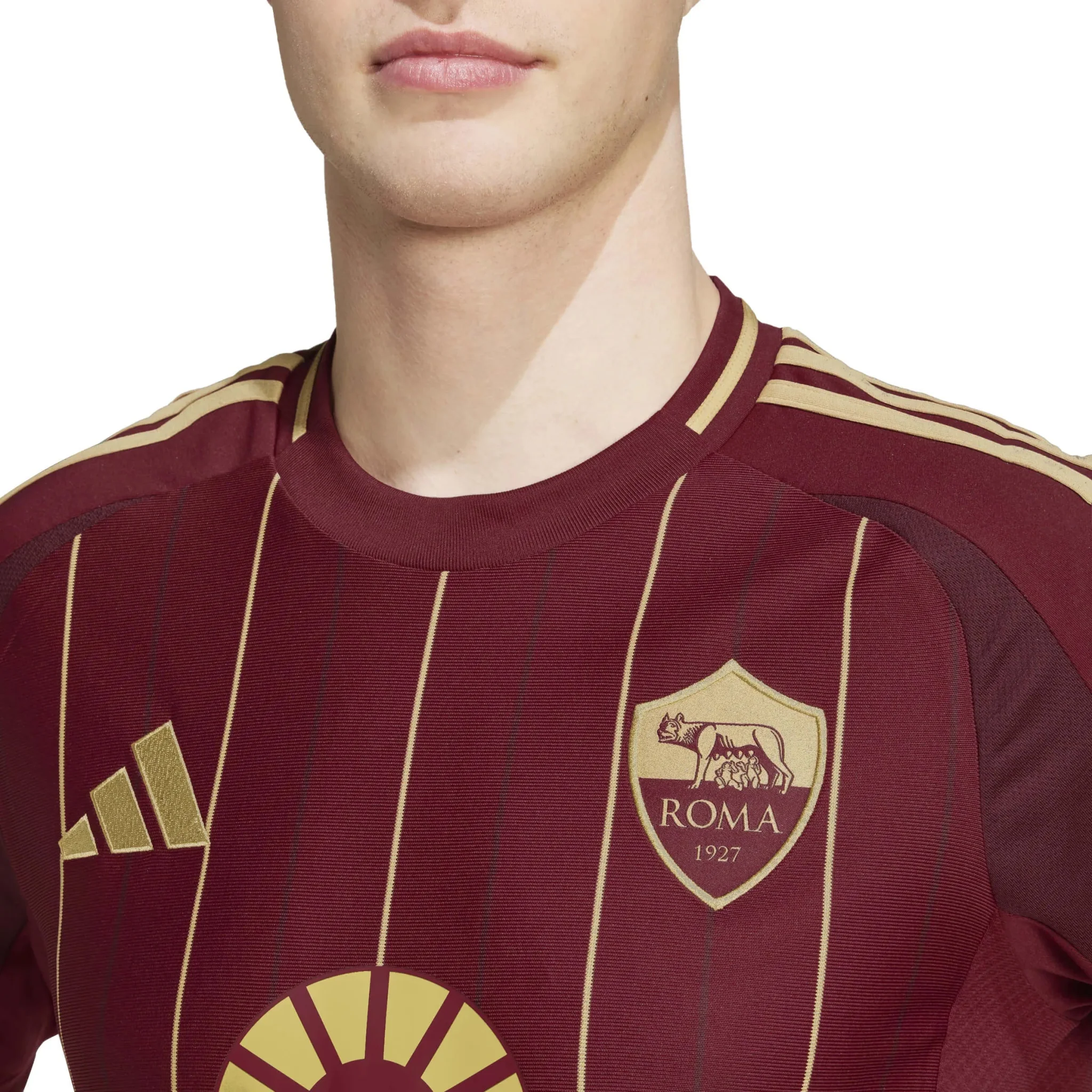 adidas 2024-25 Roma Men's Stadium Home Jersey - Image 6