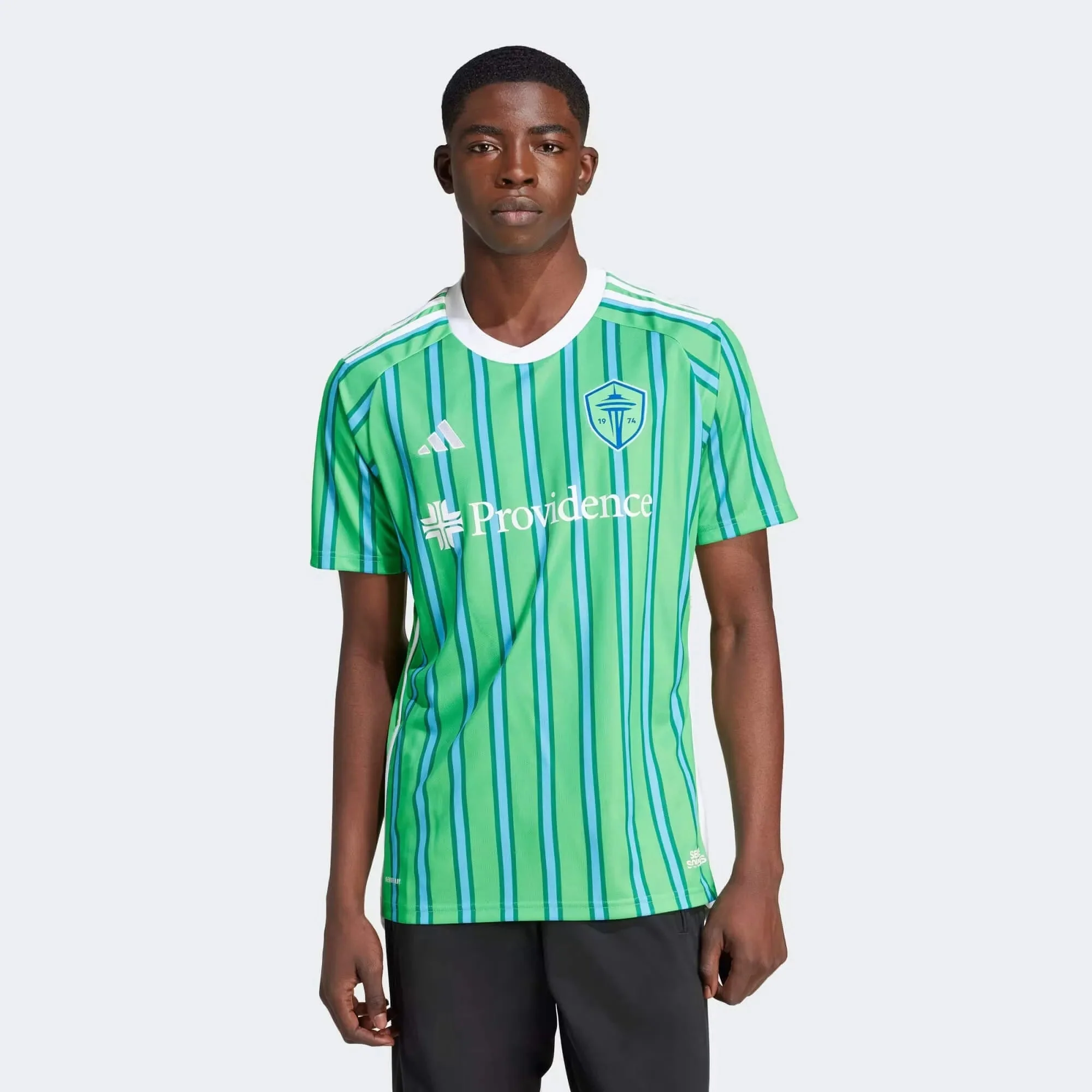 adidas 2024-25 Seattle Sounders Men's Stadium Home Jersey - Image 3