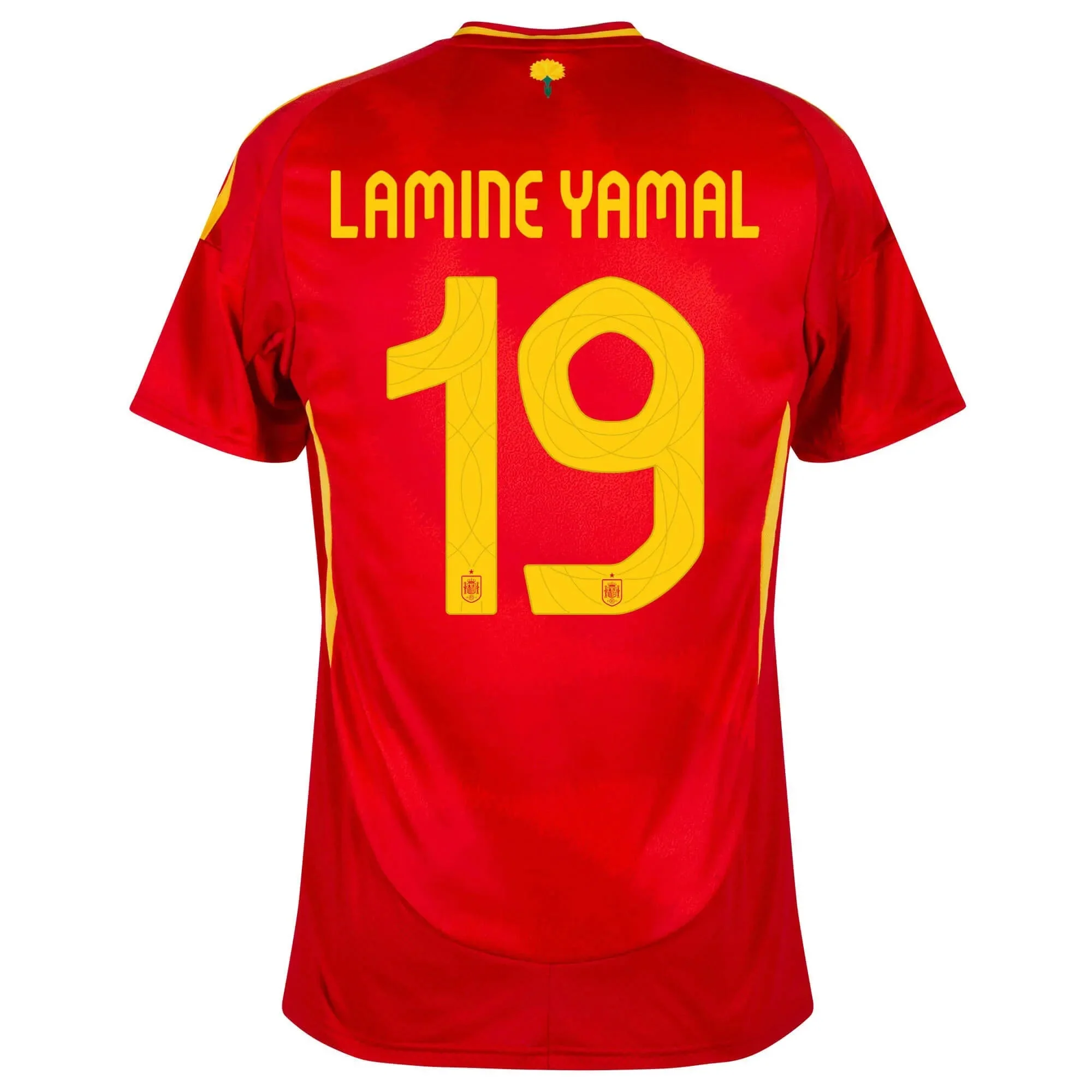 adidas 2024-25 Spain Men's Home Stadium Home Jersey - Image 3