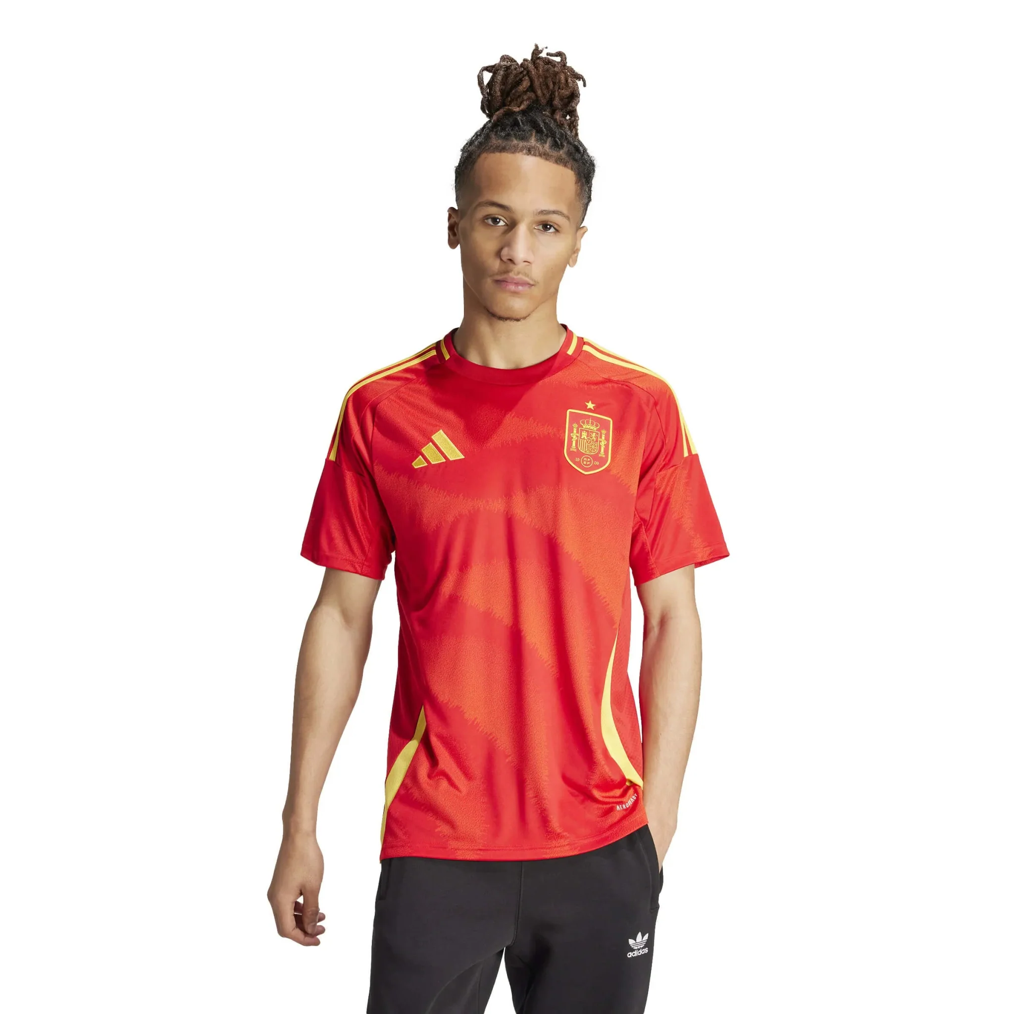 adidas 2024-25 Spain Men's Home Stadium Home Jersey - Image 5