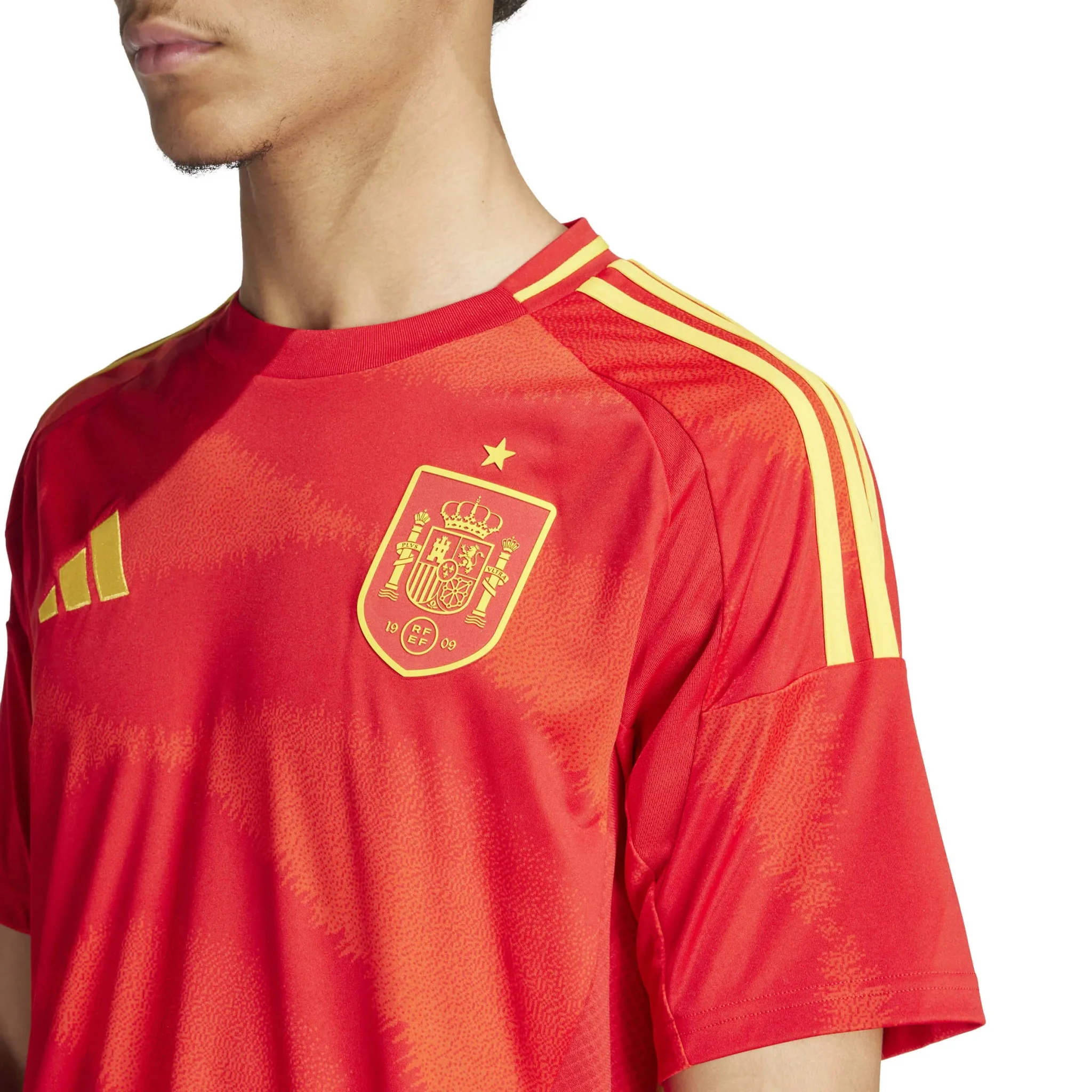 adidas 2024-25 Spain Men's Home Stadium Home Jersey - Image 8