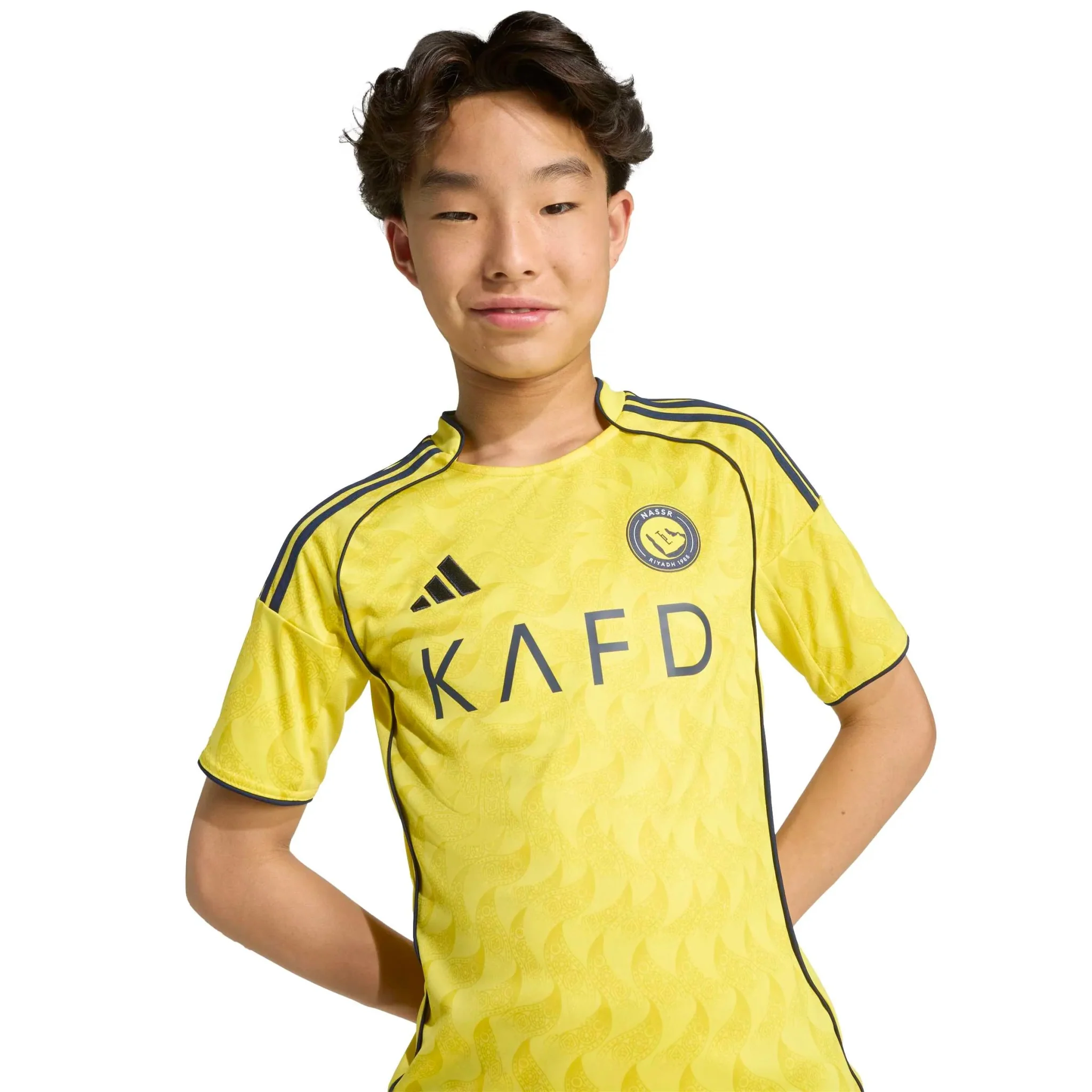 adidas 2025-26 Al Nassr Youth Stadium Home Ronaldo #7 Soccer Jersey - Image 6