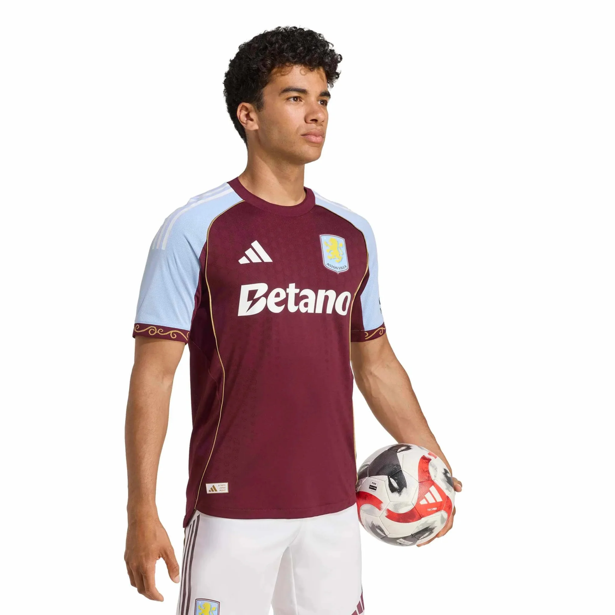 adidas 2025-26 Aston Villa Men's Authentic Home Soccer Jersey - Image 4