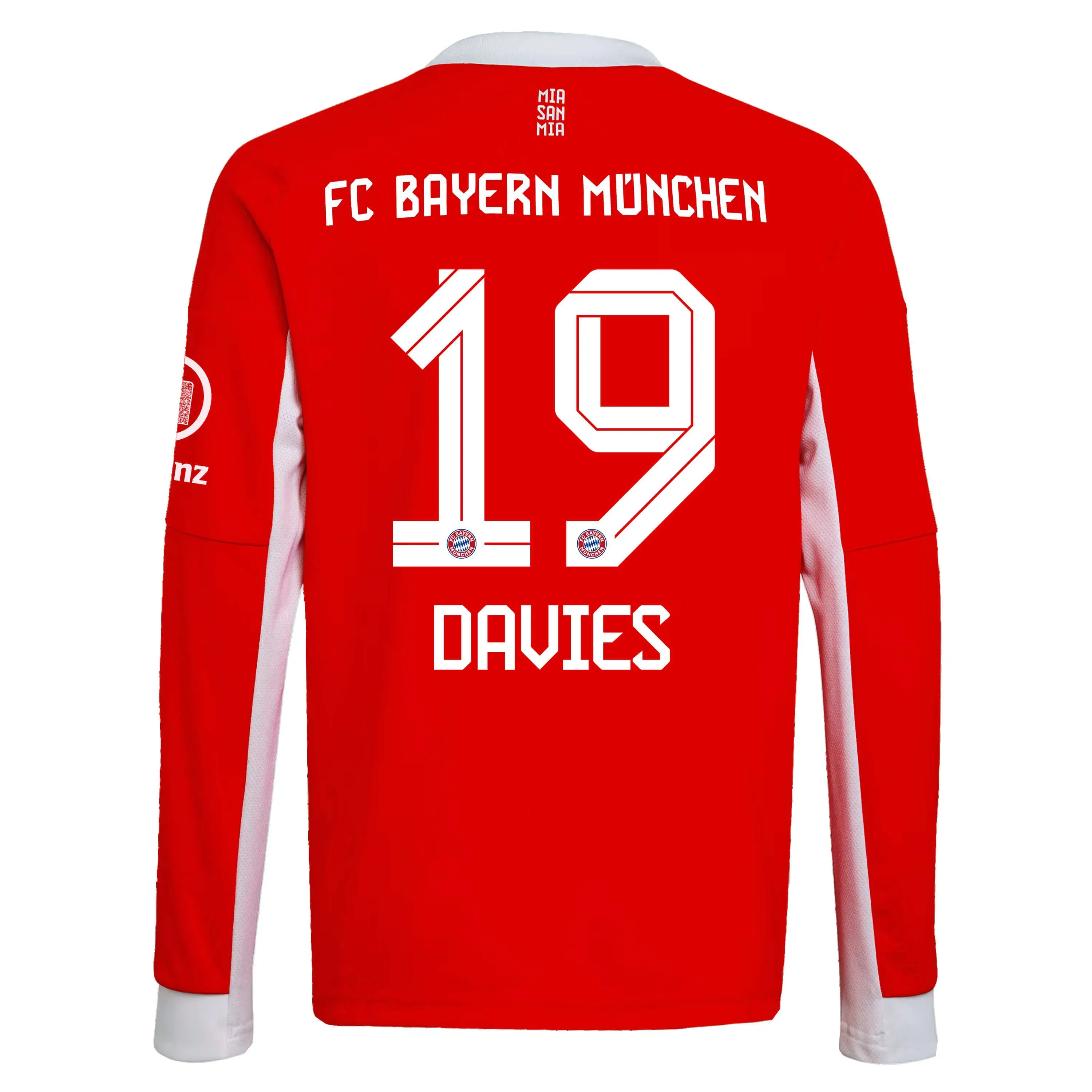 adidas 2025-26 Bayern Munich Men's Stadium Home Long-Sleeve Soccer Jersey - Image 12