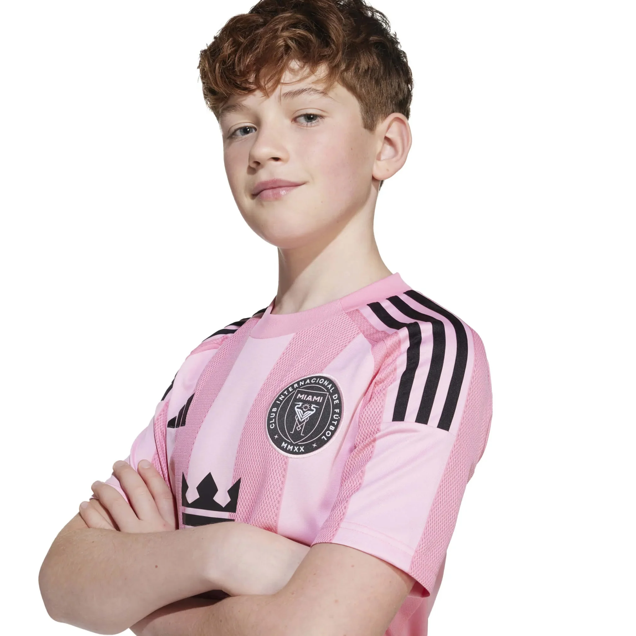adidas 2025-26 Inter Miami Youth Stadium Home Soccer Jersey - Image 7