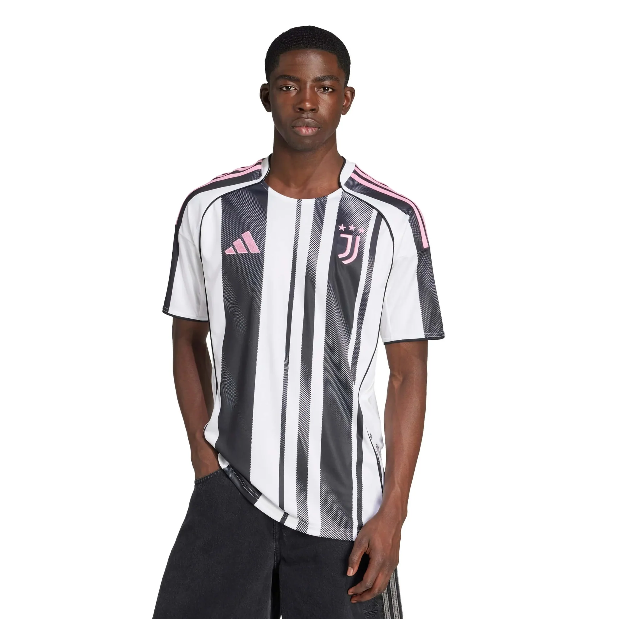 adidas 2025-26 Juventus Men's Stadium Home Soccer Jersey - Image 3
