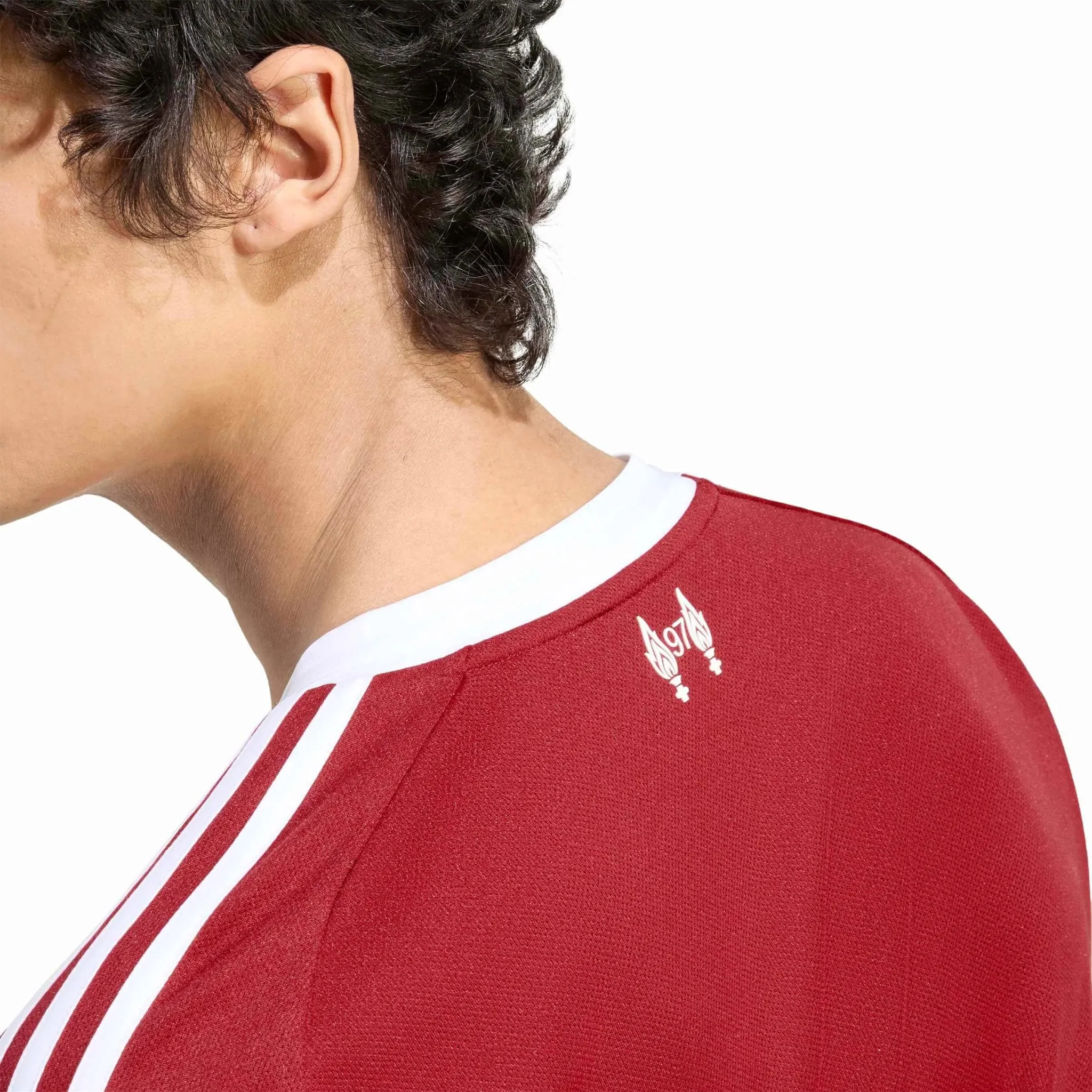 adidas 2025-26 Liverpool Men's Stadium Home Long-Sleeve Soccer Jersey - Image 6