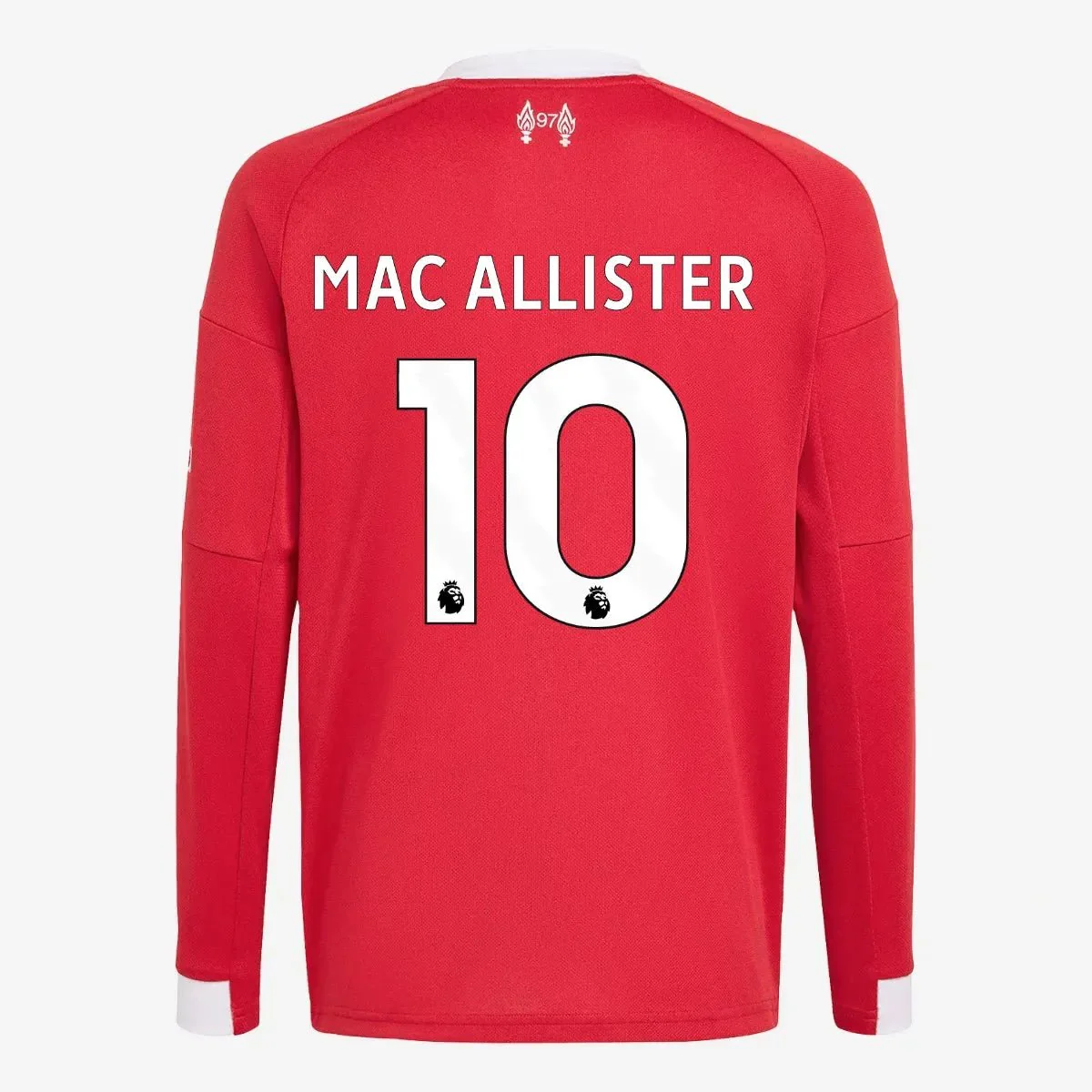adidas 2025-26 Liverpool Youth Stadium Home Long-Sleeve Soccer Jersey - Image 9