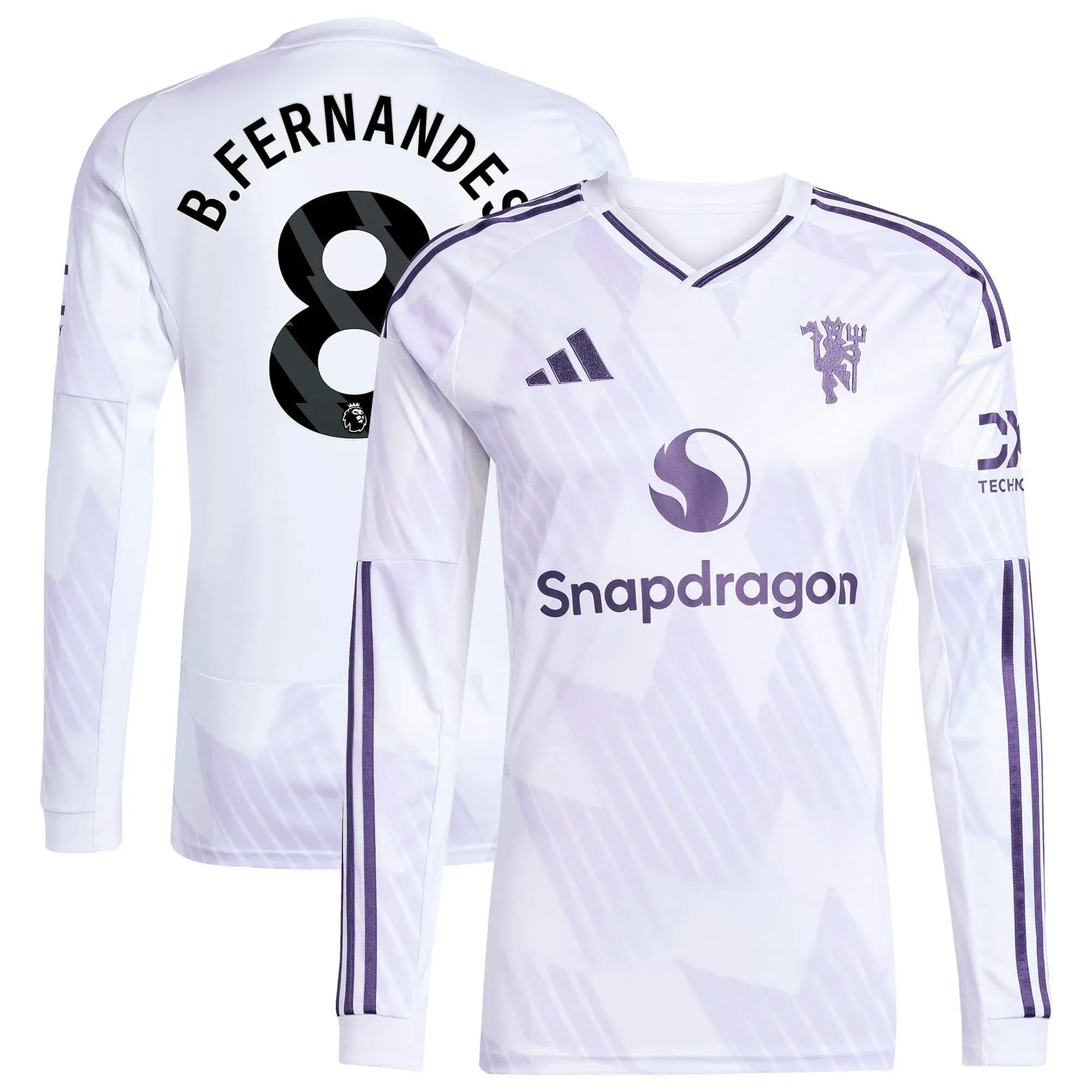 adidas 2025-26 Manchester United Men's Stadium Away Long-Sleeve Soccer Jersey - Image 7